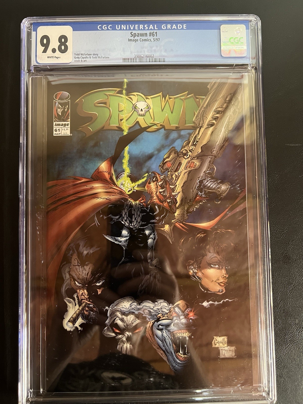 Spawn #61 CGC 9.8 First Appearance Of Jessica Priest  Todd McFarlane White Pages