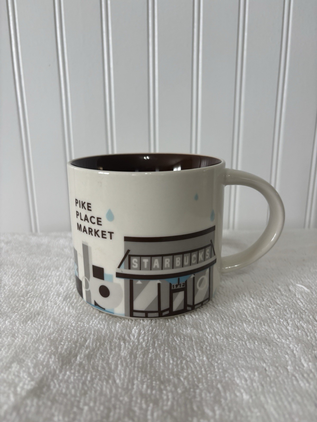 Starbucks Pikes Place Market Seattle Washington Coffee Mug You Are Here 14 Oz