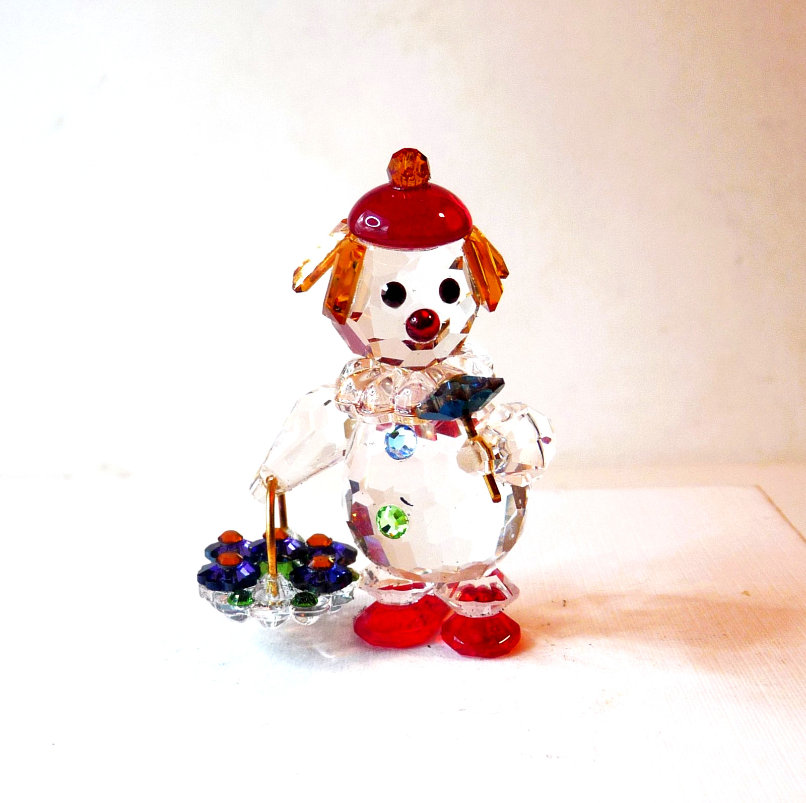 Rare Iris Arc Crystal Flower Clown 53-99802 w/Box Rare Iris Arc Crystal Flower Clown 53-99802 w/Box