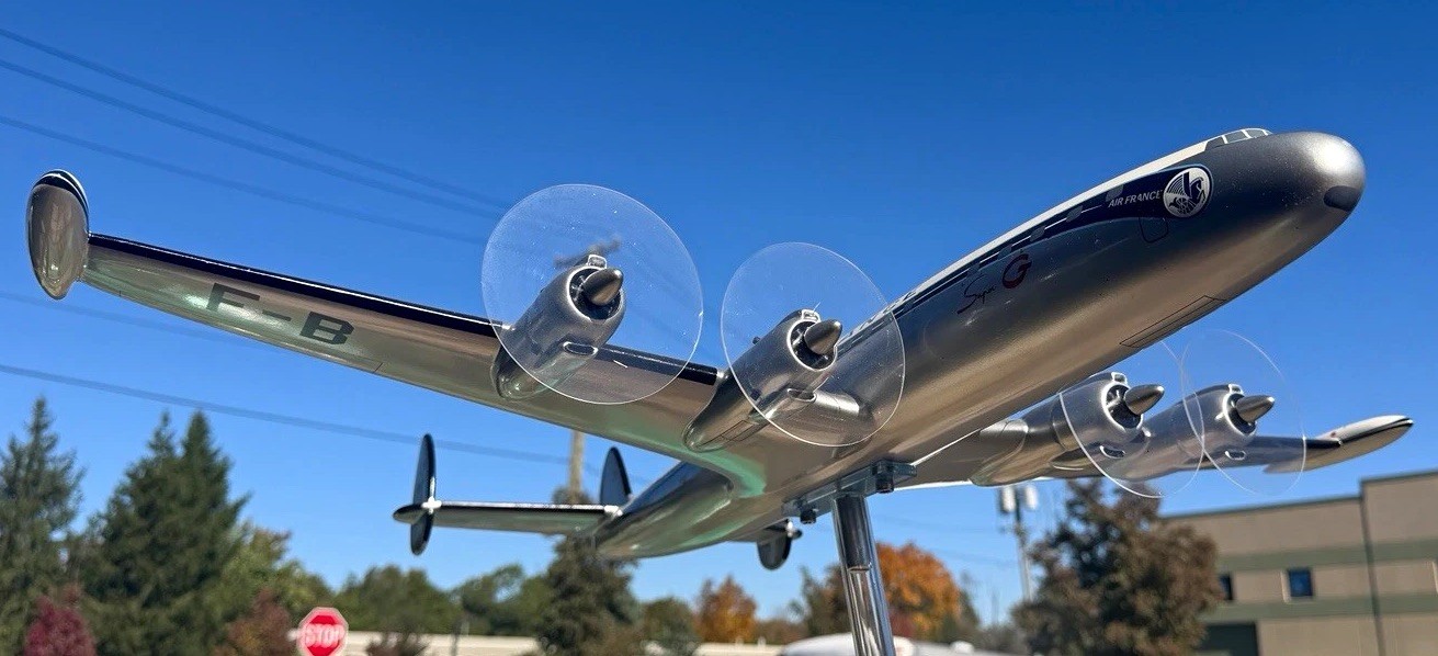 ORIGINAL AIR FRANCE LOCKHEED FACTORY MODEL CONSTELLATION SUPER G FBHBF AIRPLANE 