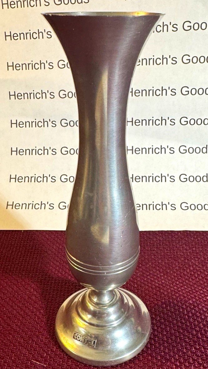 Stieff Pewter Vase Bud Vase Pewter Metal Vase P131