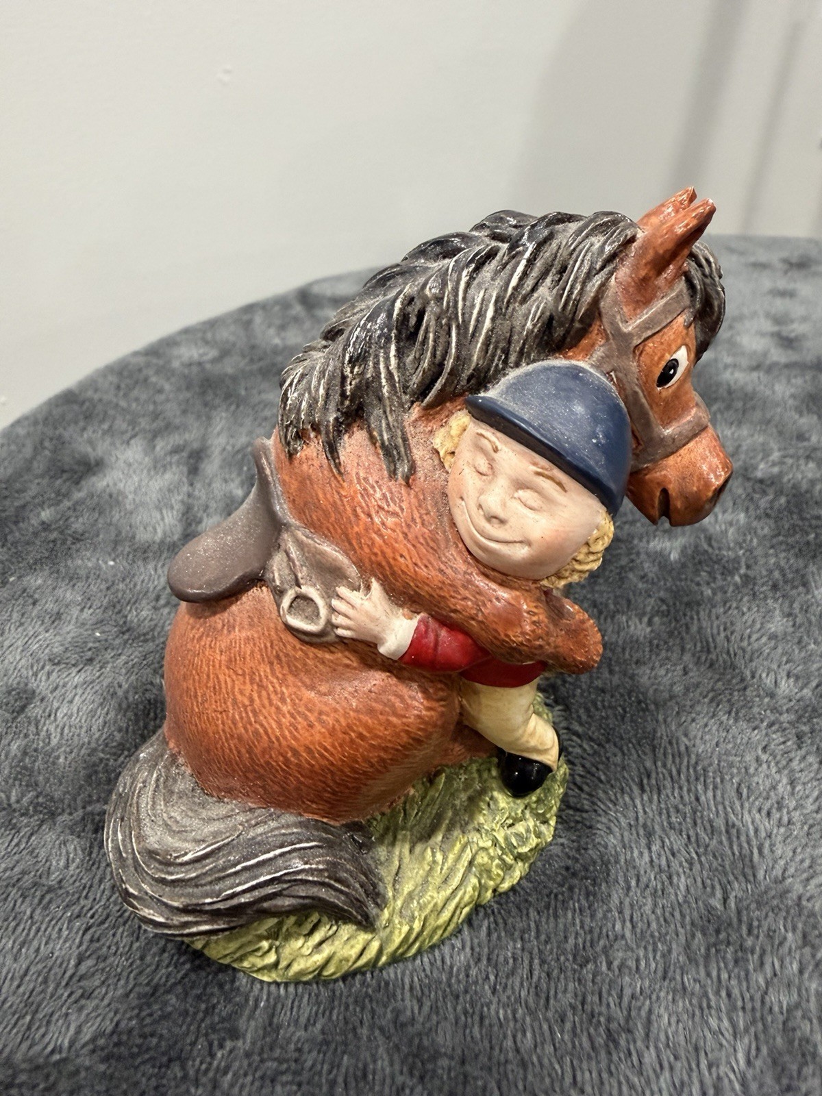 VTG 1984 John Beswick Sculpture I Forgive You Horse Equine Jockey Thelwell