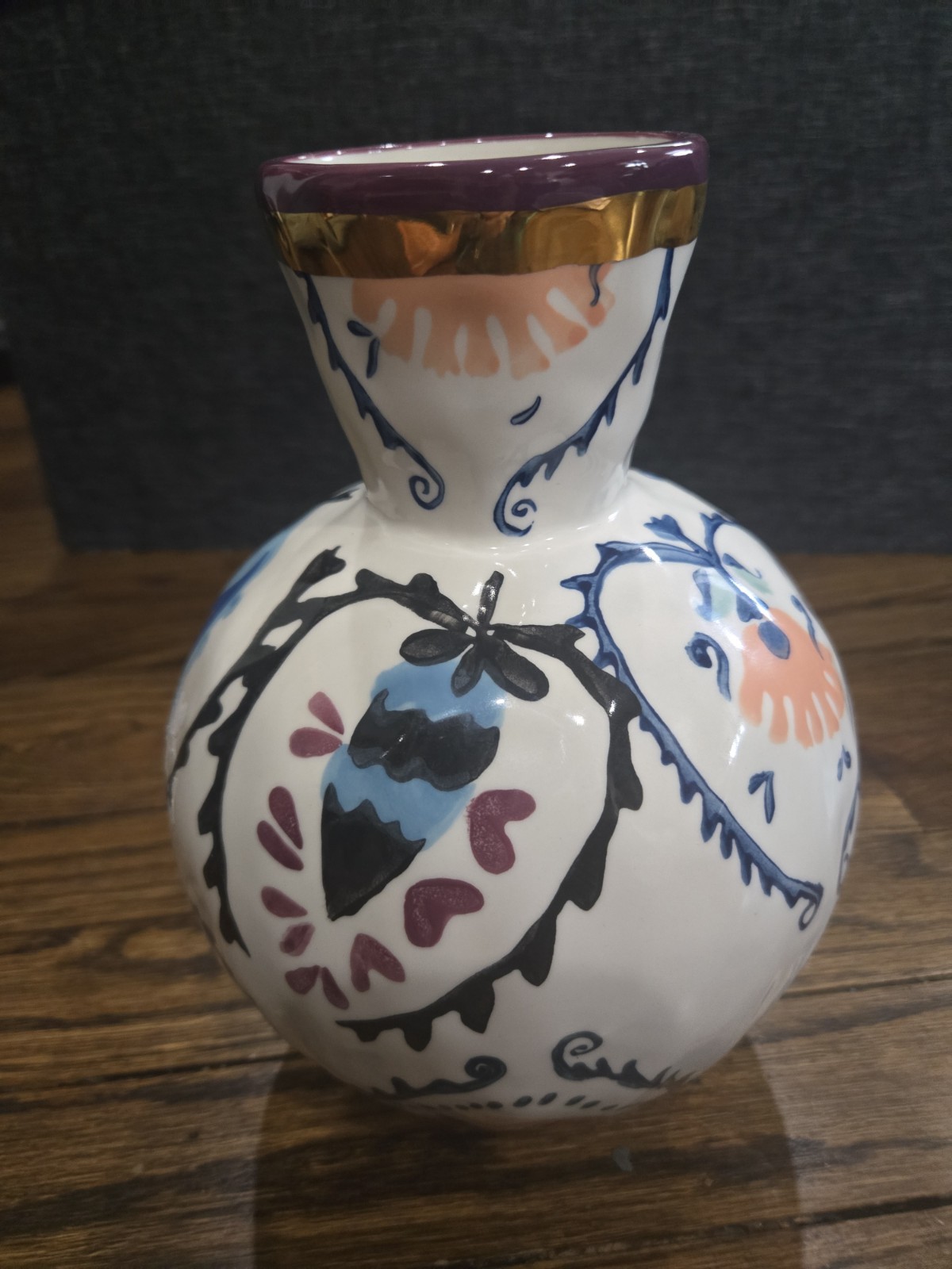 Anthropologie Pembroke Floral Vase RARE