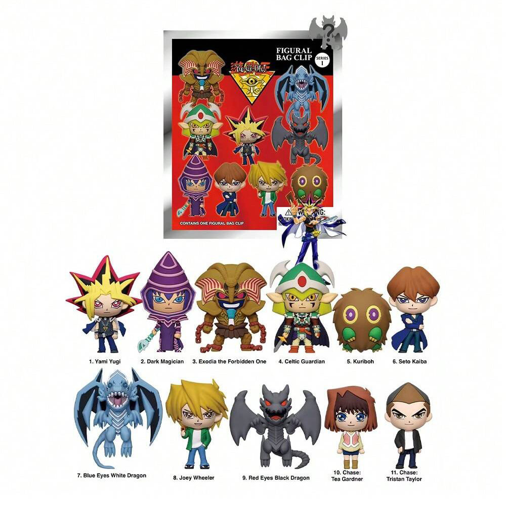 Official Yu-Gi-Oh Series 1 3D Foam Bag Clip Blind Bag Keychain NEW