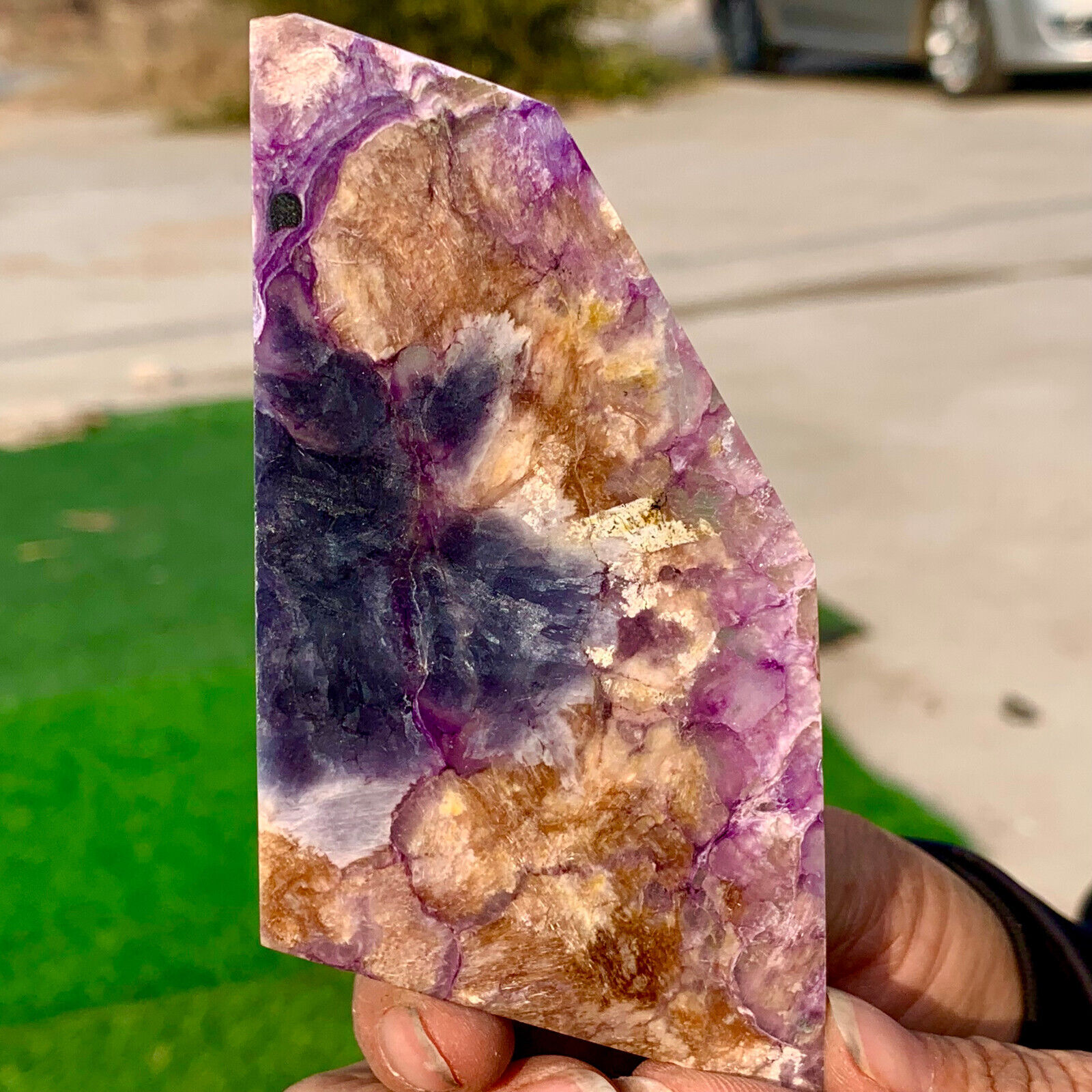 50G Natural rare raw purple charoite crystal healing stone reiki Russia