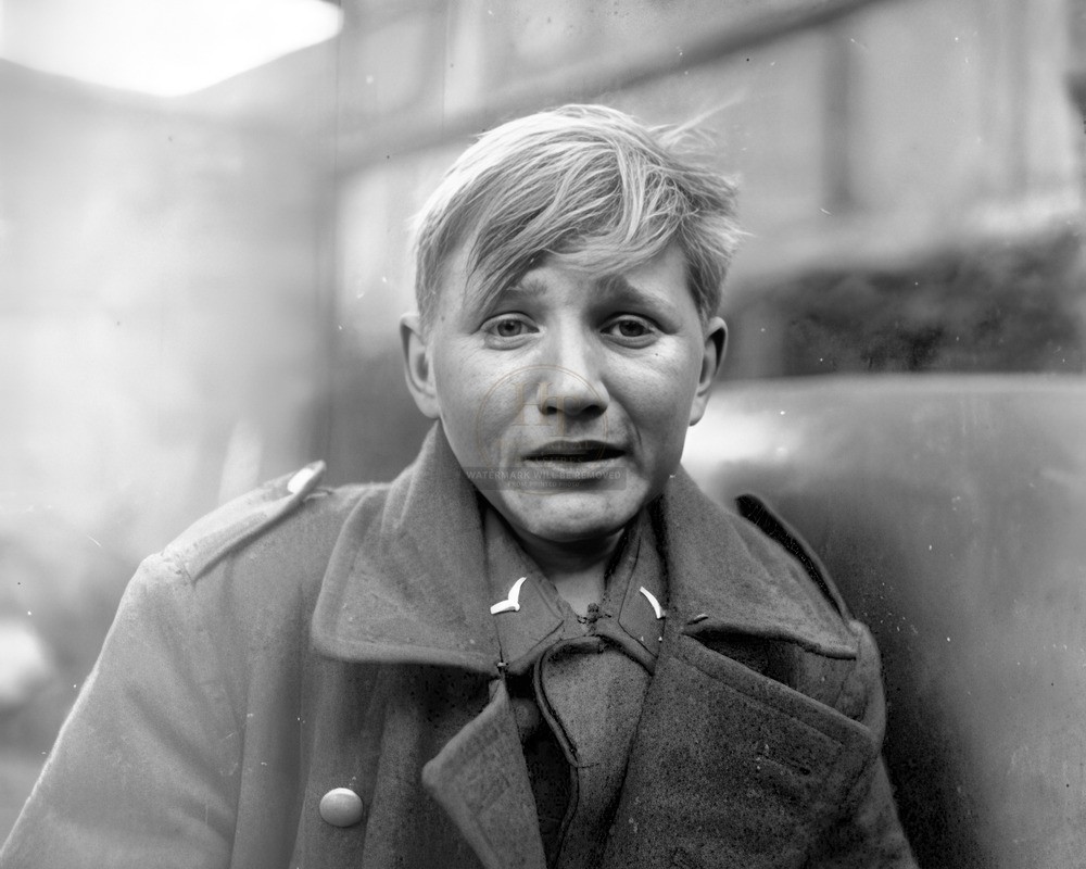 Allied Forces Capture a Young German Soldier WWII 8x10 Photo Print HT41362270