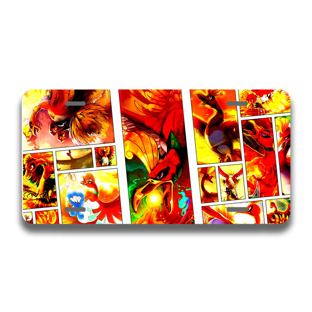 Ho-Oh Weatherproof Anime License Plate 6 Ho-Oh Weatherproof Anime License Plate 6