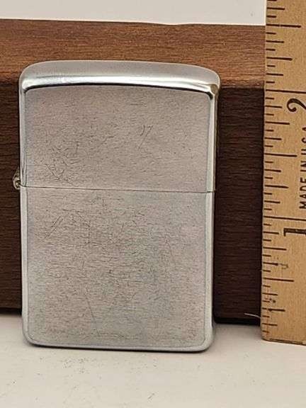 Zippo Lighter 1968 Brushed Chrome Finish Barely Carried then stored.