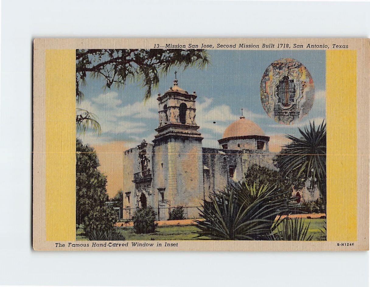 Postcard Mission San Jose San Antonio Texas USA