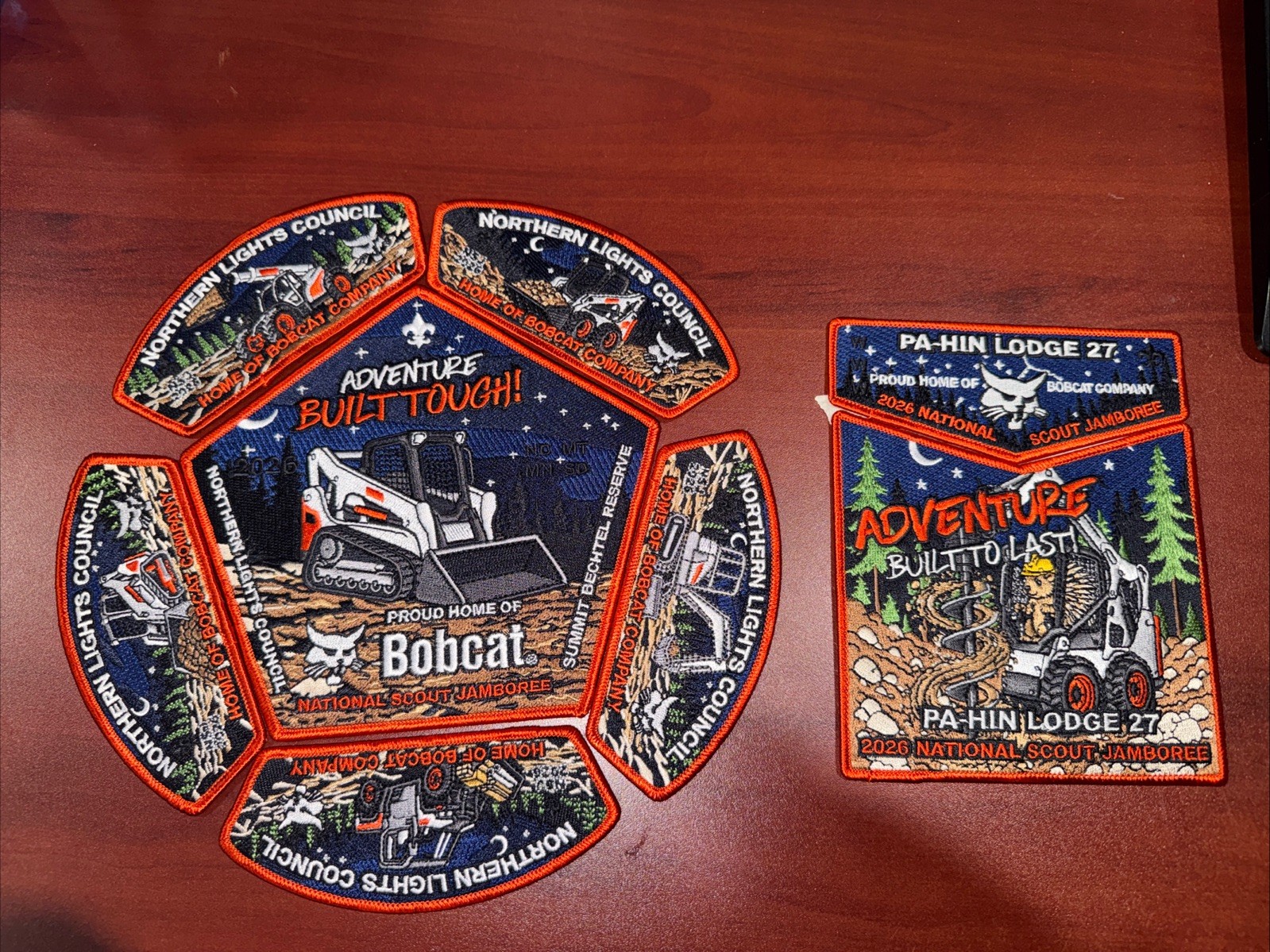 Northern Lights Council Pahin Lodge 27 OA 2026 National Jamboree Bobcat Full Set