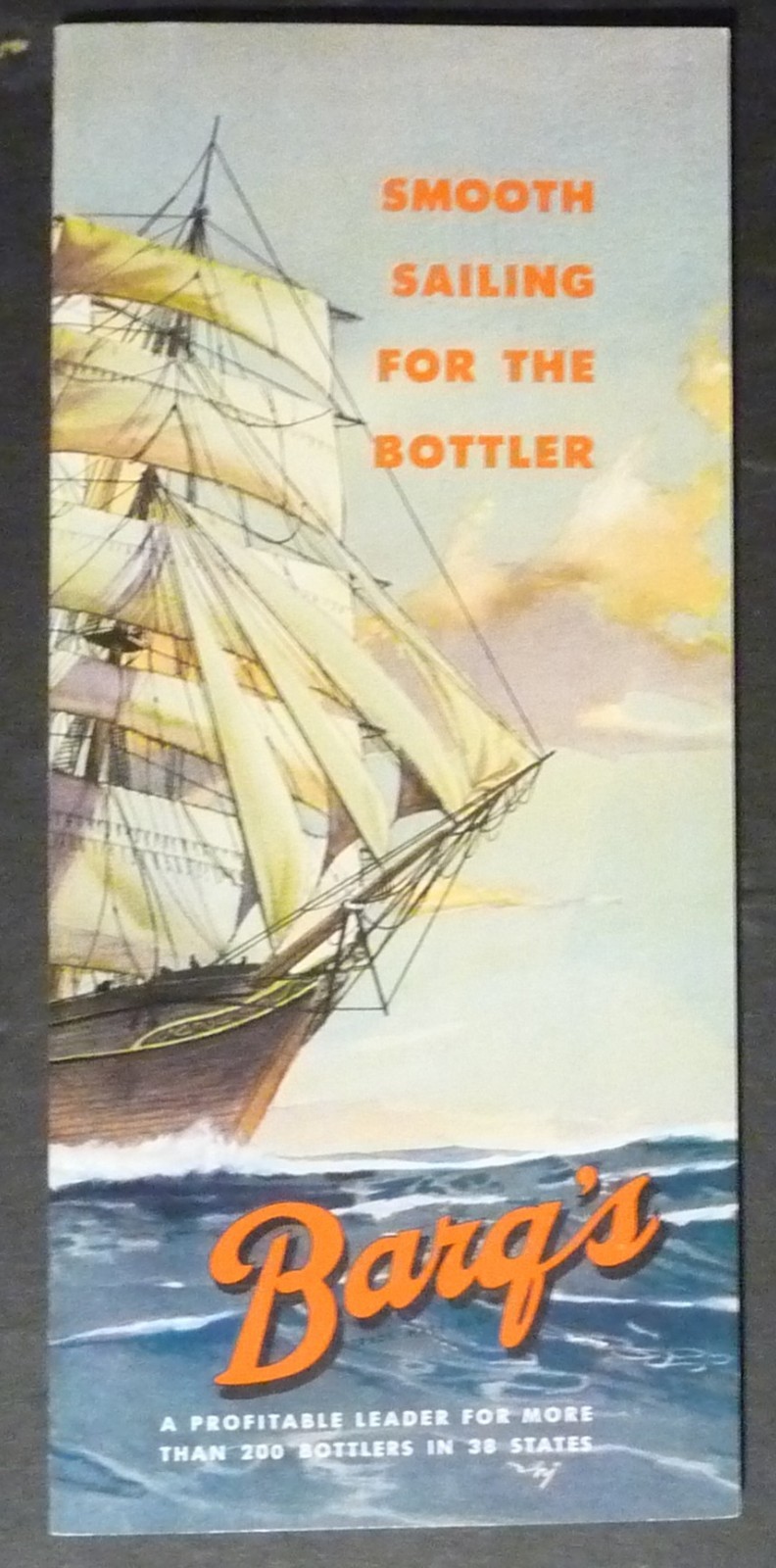 1950's Vintage Barq's Root Beer Salesman Brochure Barqs