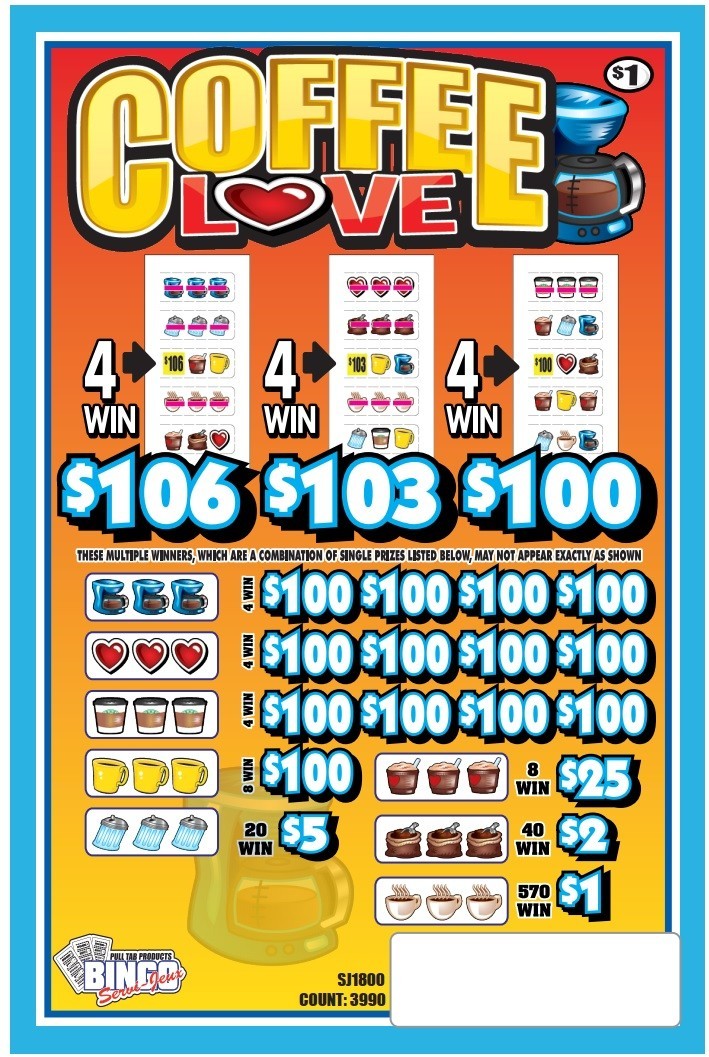 NEW pull tickets COFFEE LOVE - Instant Tabs