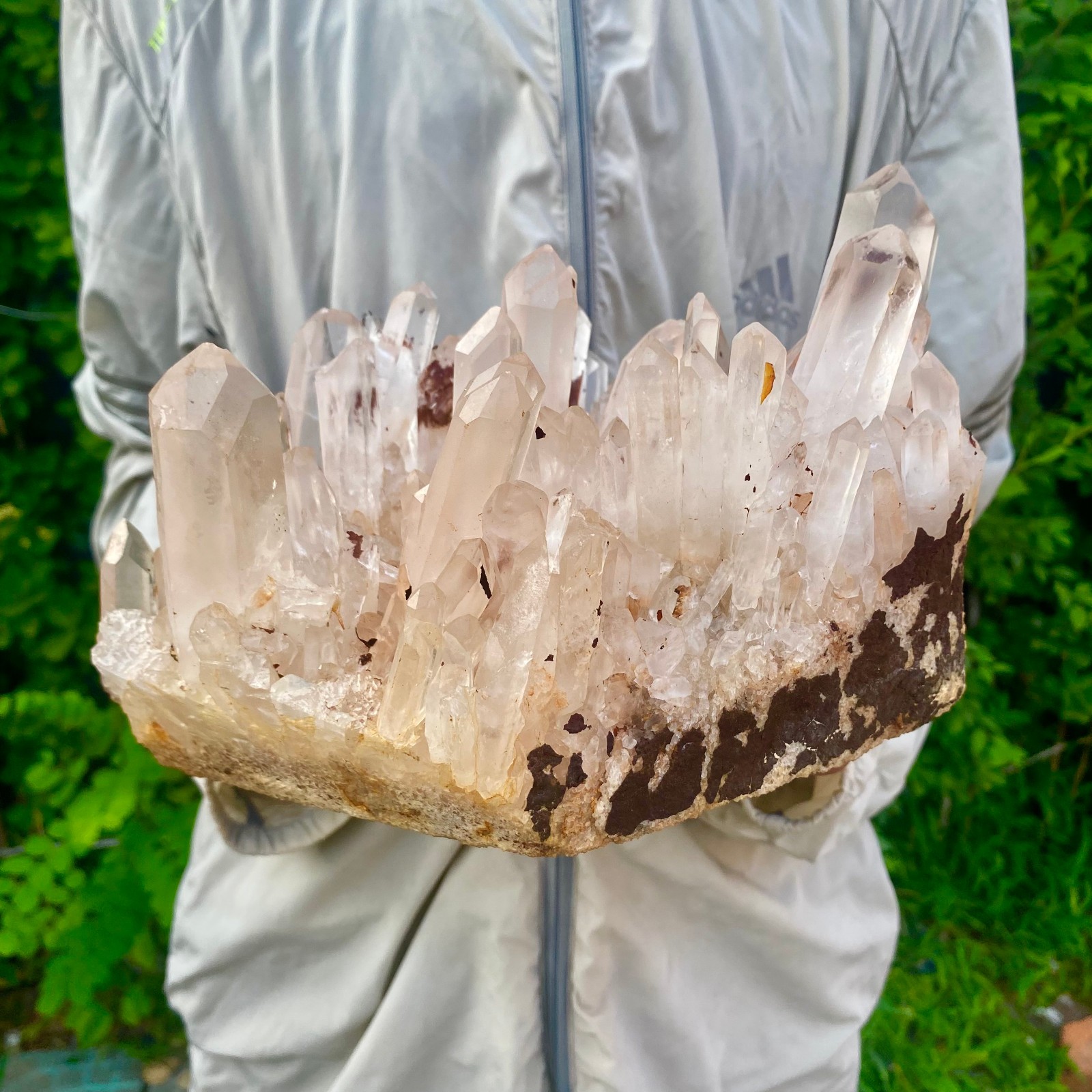 10.25LB Large Natural Clear White Crystal Quartz Cluster Energy Healing Specimen