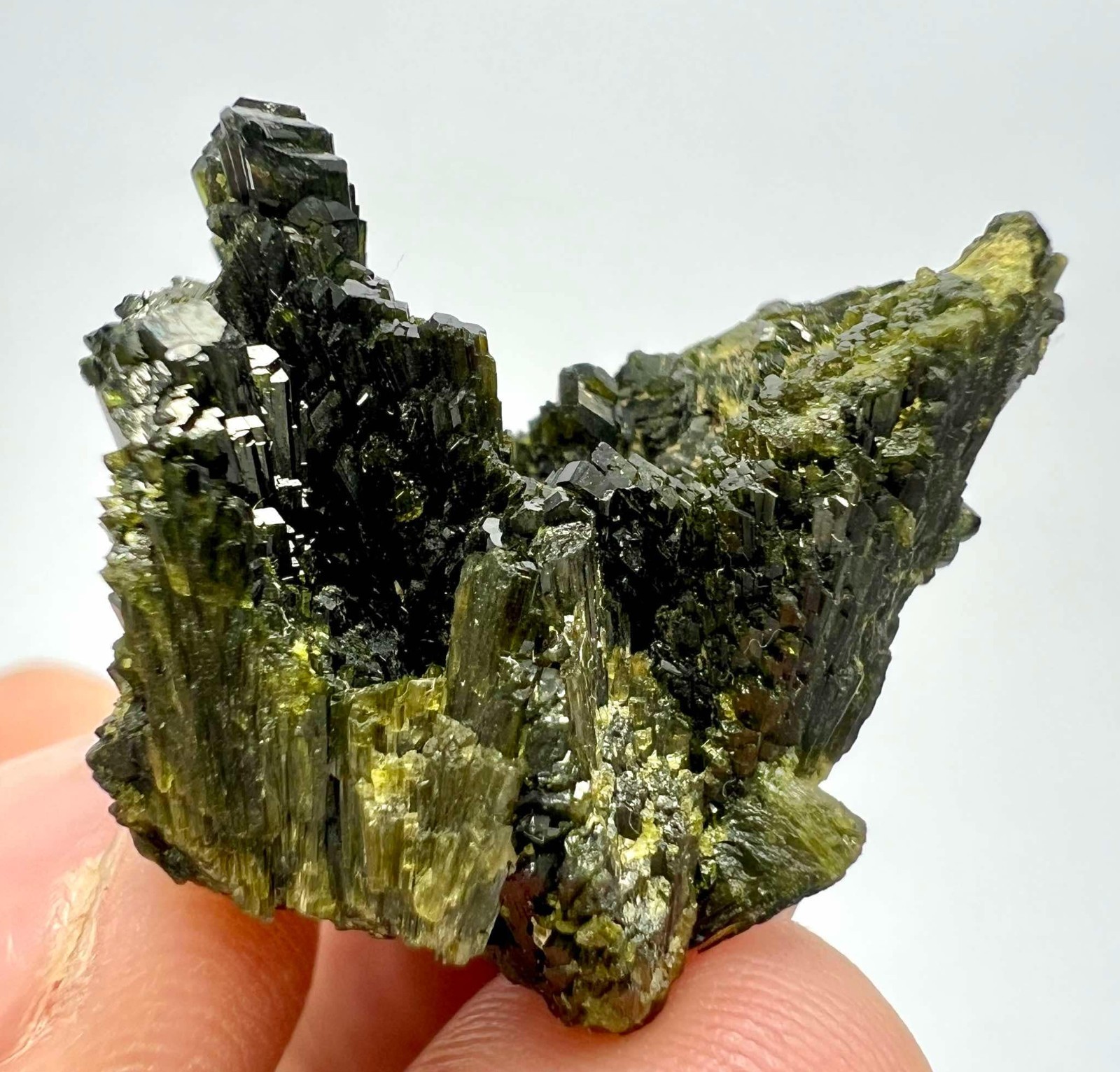 65 CT Extremely Beautiful Epidote Crystals Cluster Specimen From Pakistan A42