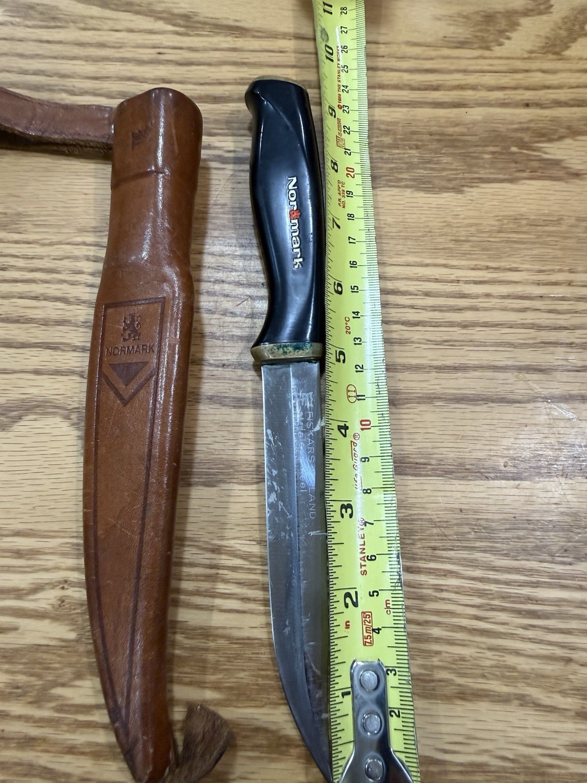 Fiskars Finland Normark SS Fish Knife with Sheath - Made In Finland 1967