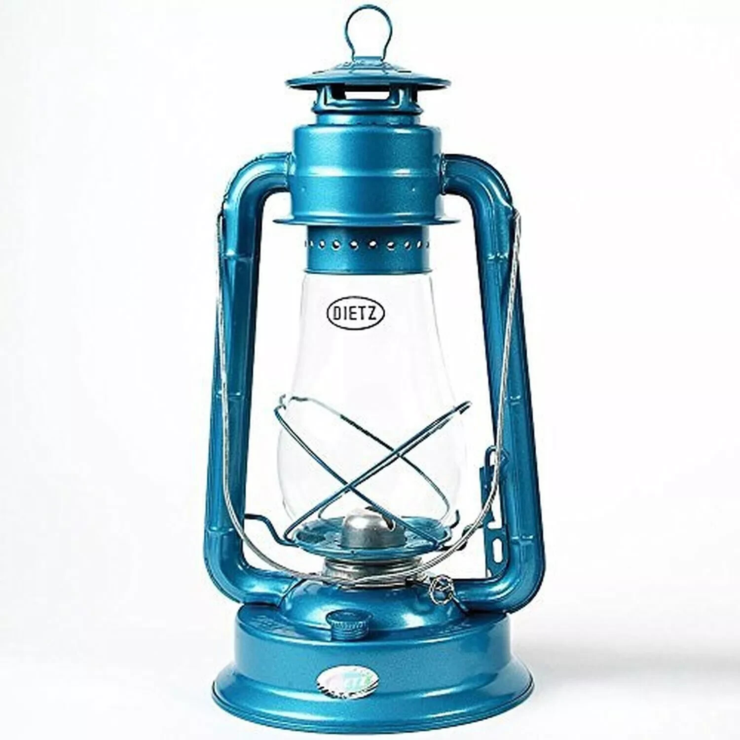 Dietz #80 Blizzard Hurricane Oil Lamp Burning Lantern Blue Dietz #80 Blizzard Hurricane Oil Lamp Burning Lantern Blue