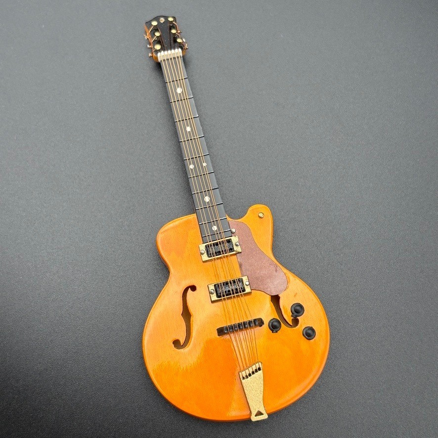 Hollow Body Electric Guitar Ornament Orange Archtop Jazz Replica