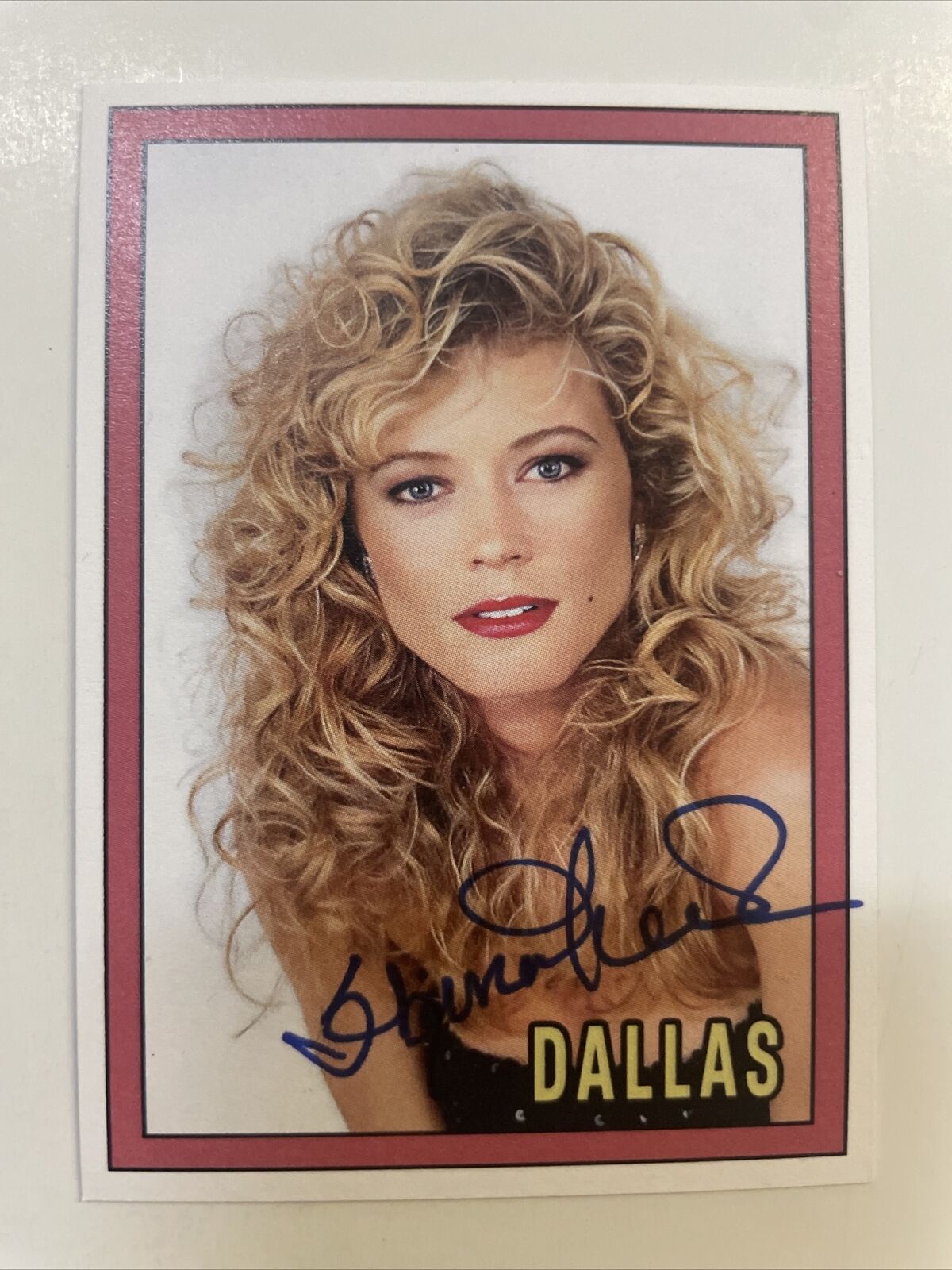 Sheree J. Wilson Autographed Custom Dallas Card April Stevens Ewing A-363