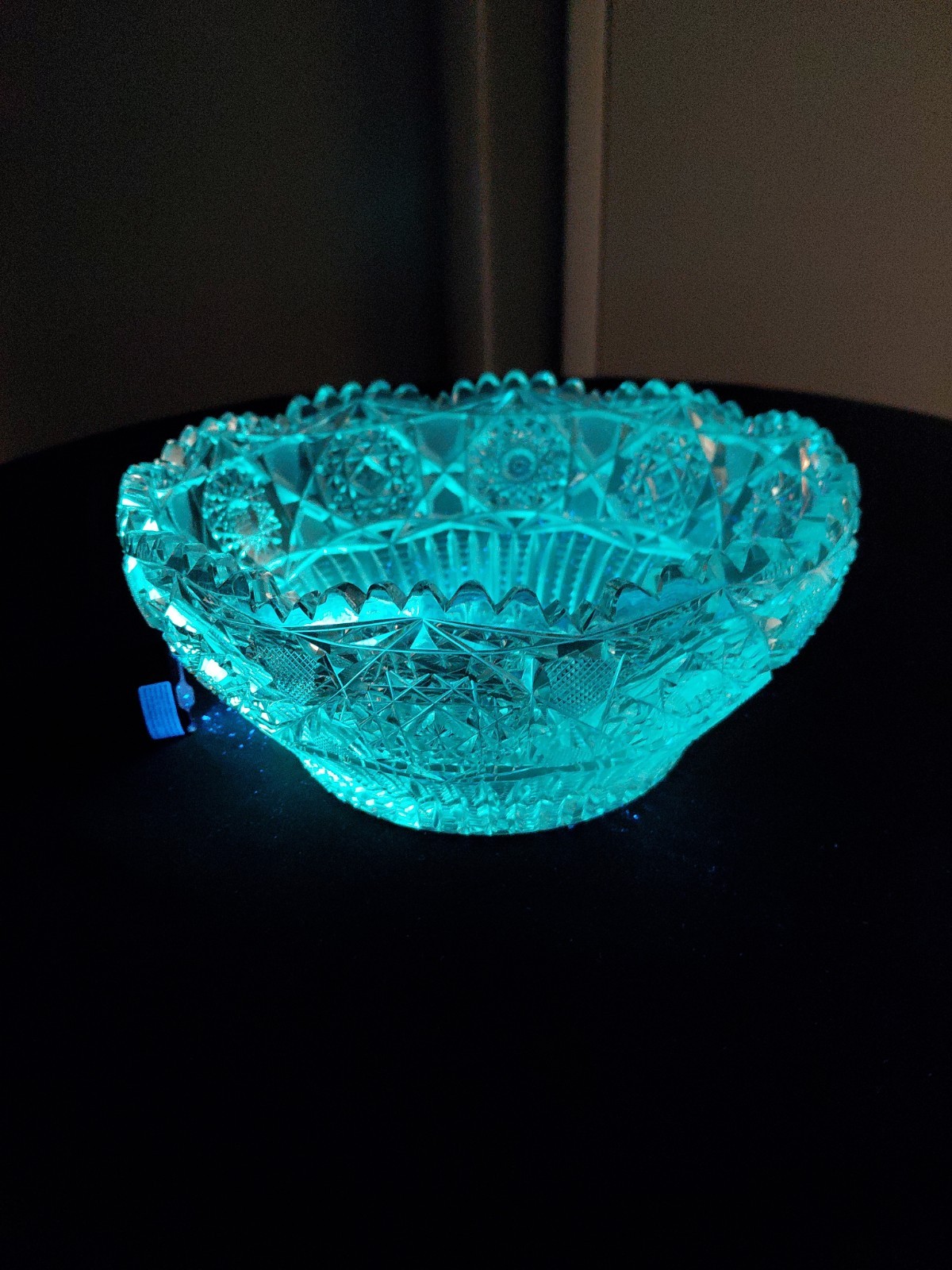 Pre-1916 American Brilliant Period Hand Cut Lead Crystal Sawtooth Bowl 9” X 4 Pre-1916 American Brilliant Period Hand Cut Lead Crystal Sawtooth Bowl 9” X 4