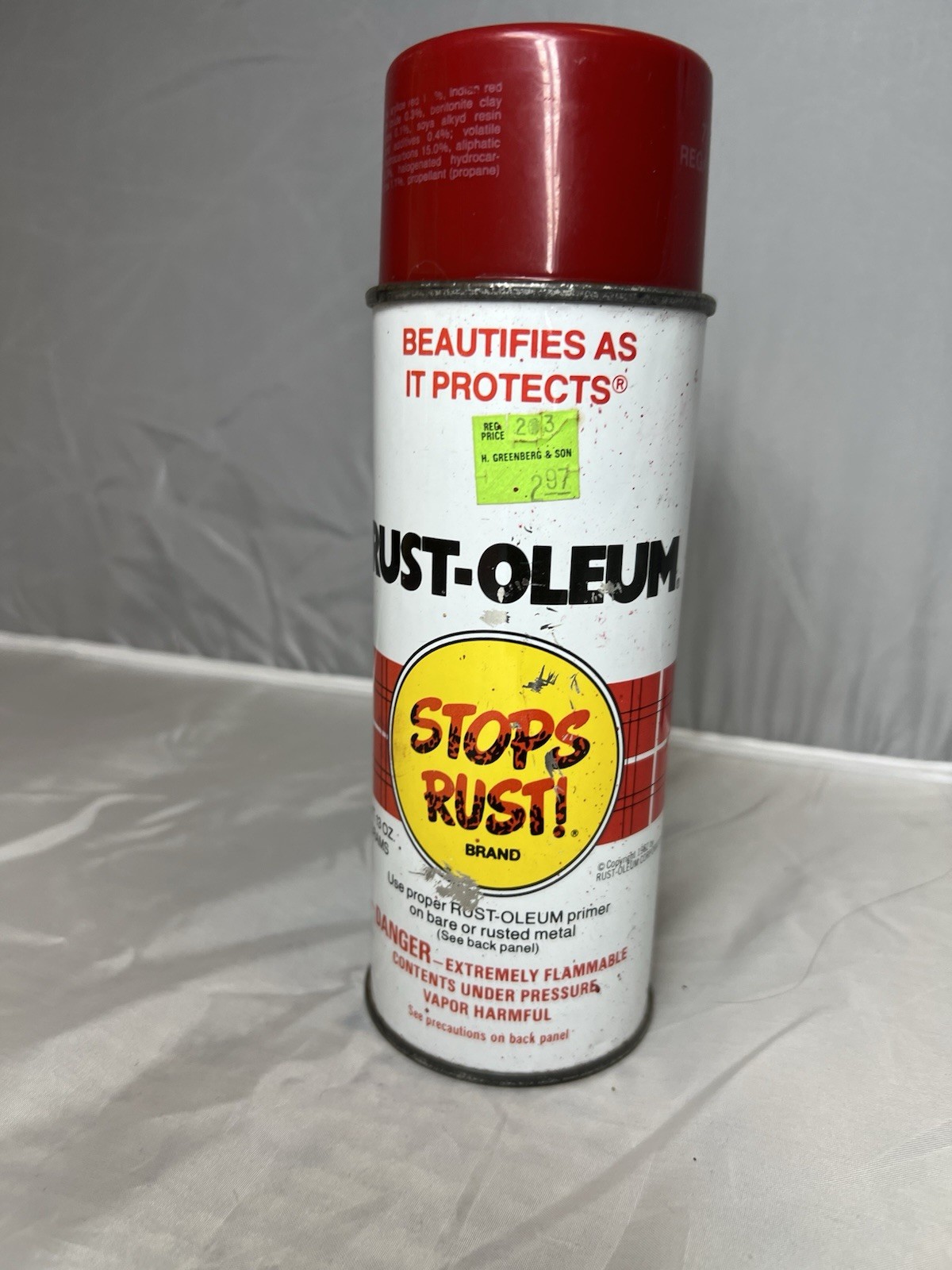 Vintage 7715 Rust-Oleum Stops Rust Aluminum 1991 Spray paint Can(Lot of 2) vtg
