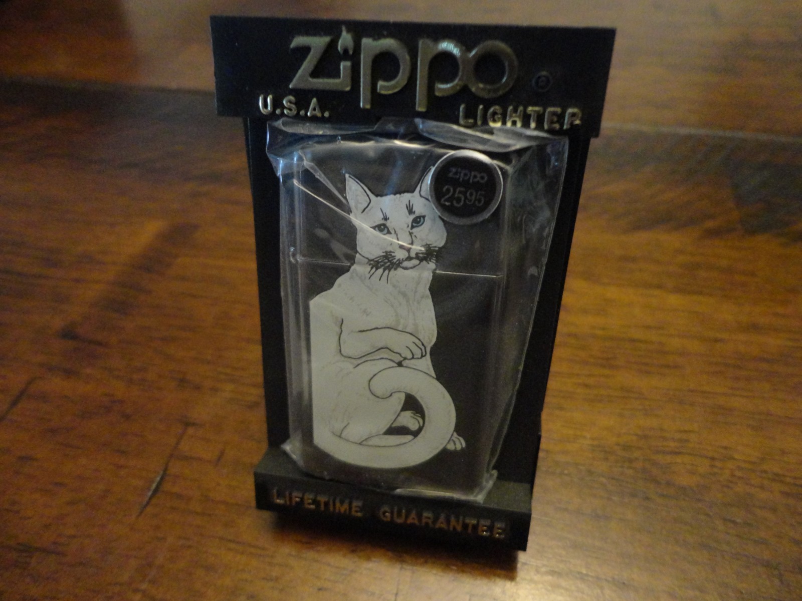 BARRETT-SMYTHE CAT SLIM ZIPPO LIGHTER MINT IN BOX 1995