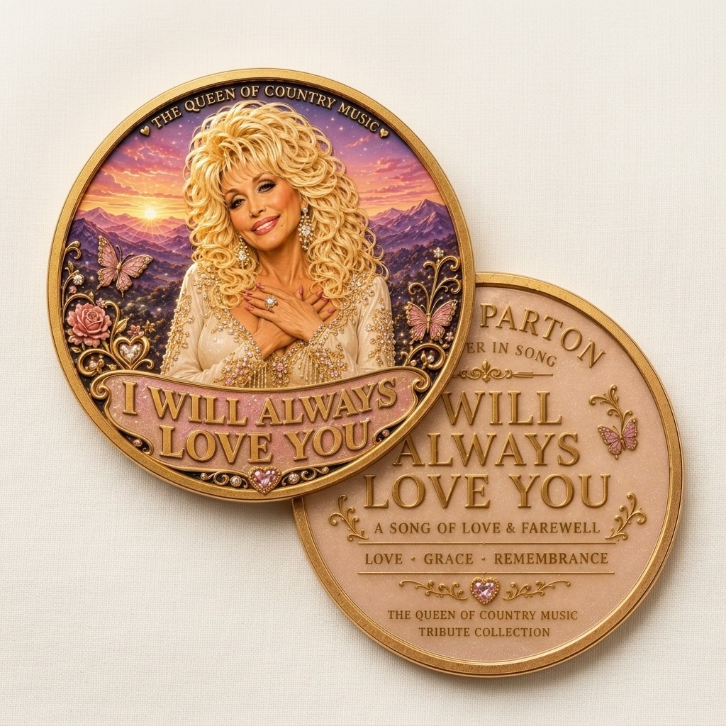 Dolly Parton Queen of Country Music Coin I Will Always Love You Tribute Gift