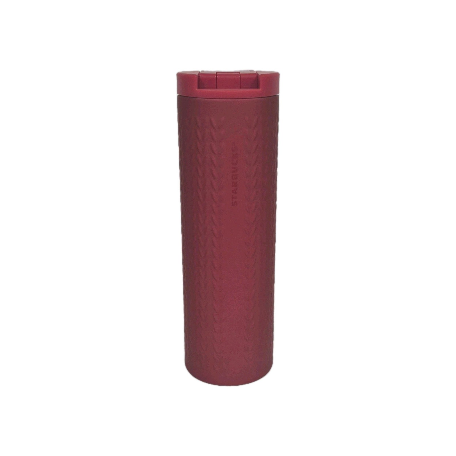 2-NEW Starbucks Red 16oz Stainless Steel Vaccum Insulated Travel Mugs 2 Mugs