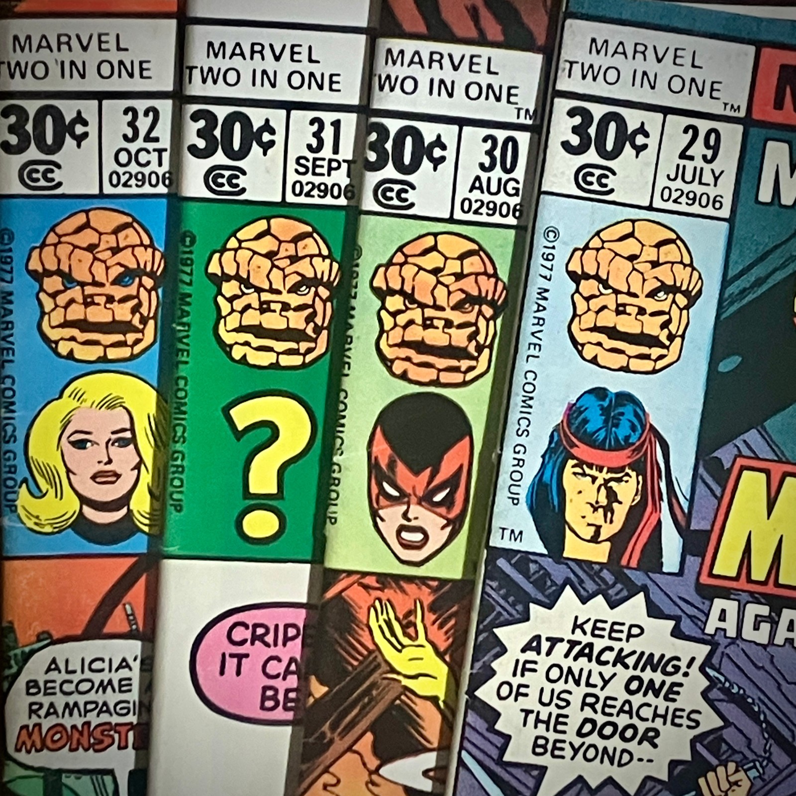 Marvel Two-In-One #29, 30, 31, 32 – 1977 2nd-5th appearance Spider-Woman W137