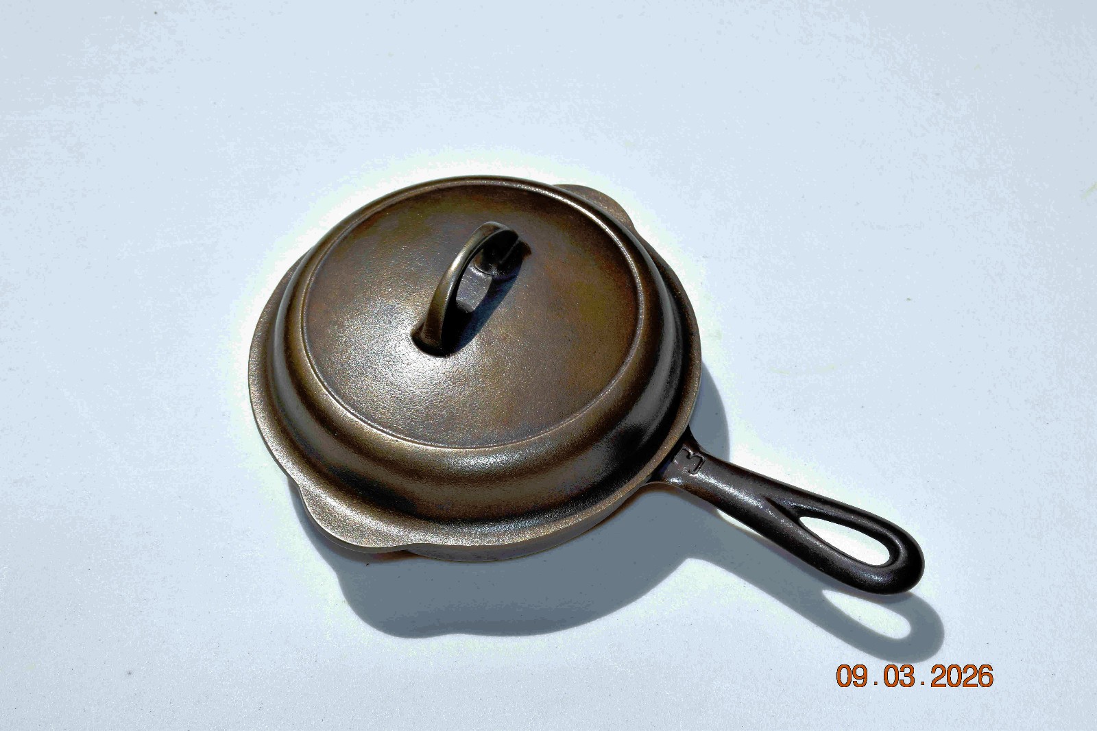 Griswold #3 Large Block Logo Skillet with Lid # 1093 rare and collectable