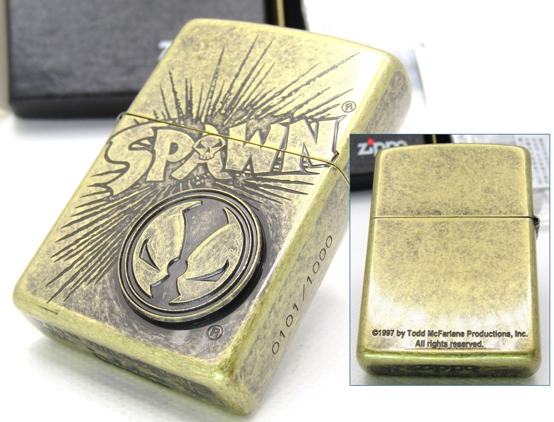 Spawn Metal Limited 0101/1000 Zippo Oil Lighter 1997 MIB Rare
