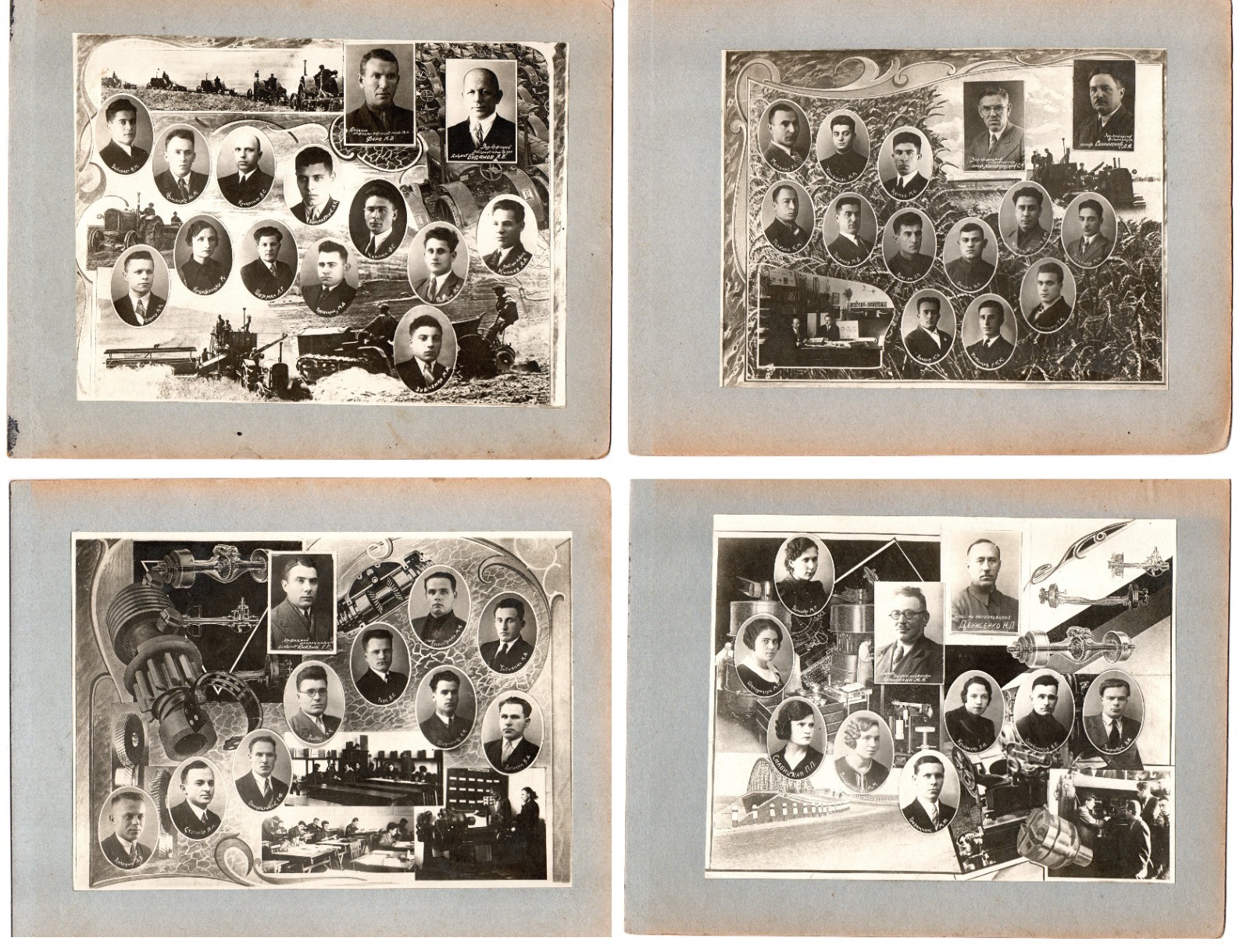 4 vintage photo Soviet-Ukrainian Institute of Mechanical Engineering.