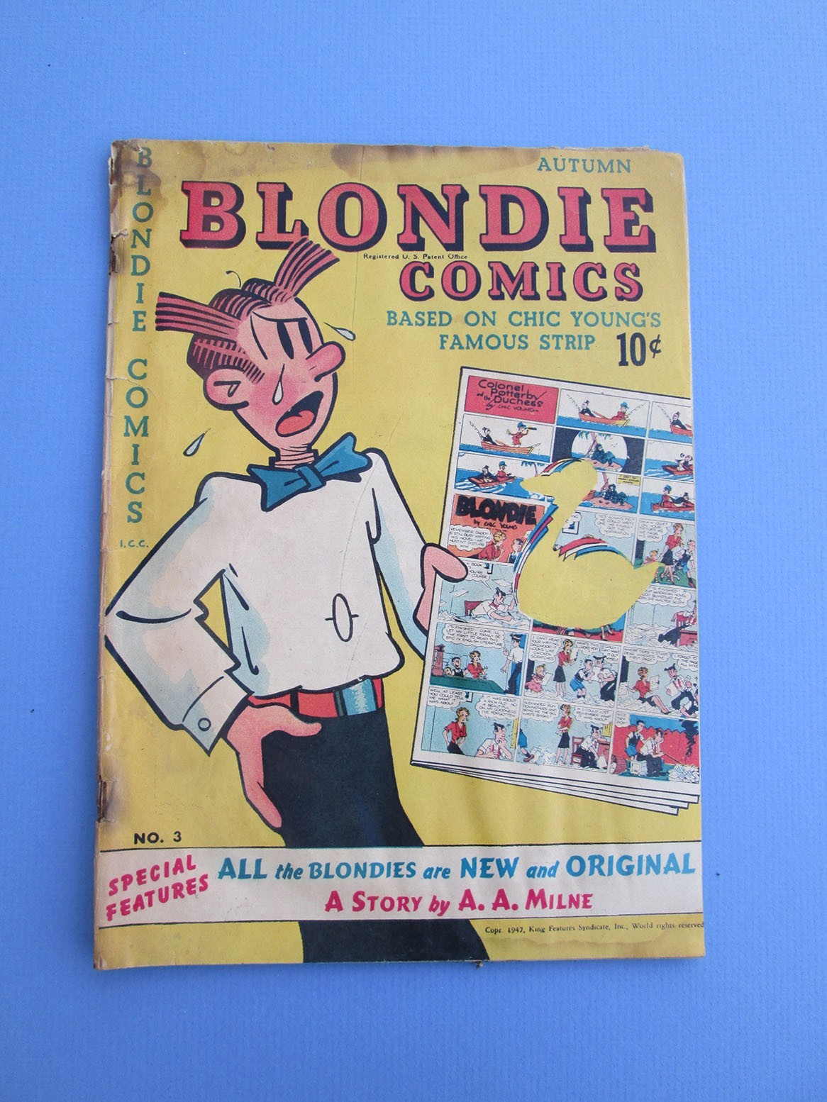 Blondie Comics  #3  1947  Chic Young; Fresh Find includes Story by A.A. Milne