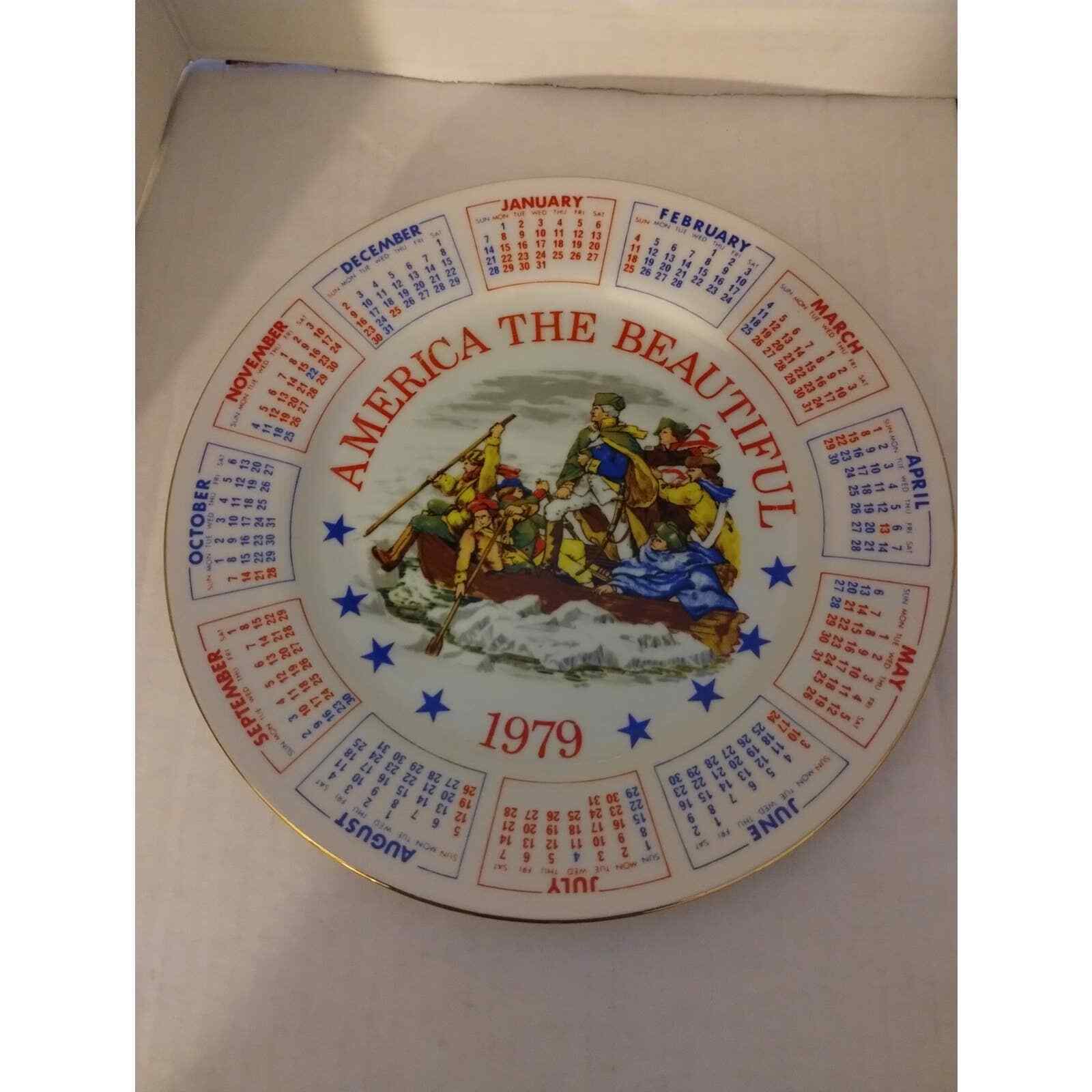 1979 America The Beautiful Collector Plate Spencer Gifts 1978 Calendar Series IV