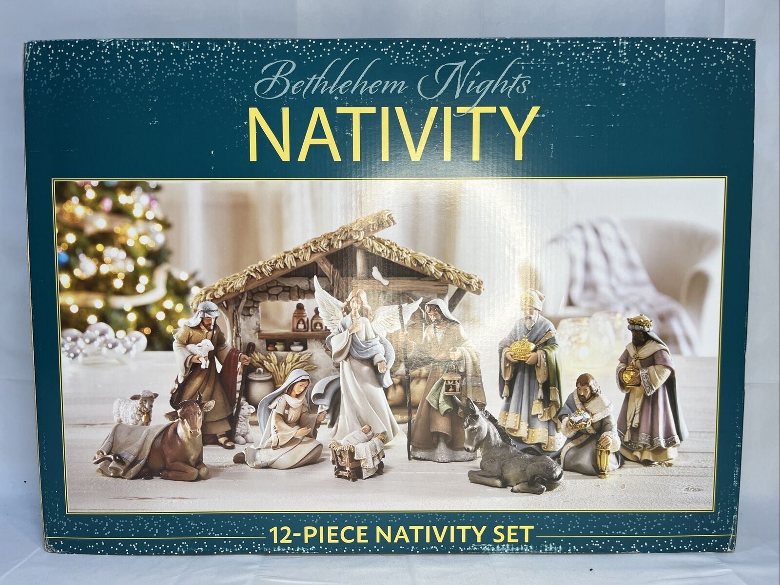 Bethlehem Nights Christmas Nativity Scene 12 Piece Set Brand New In Box