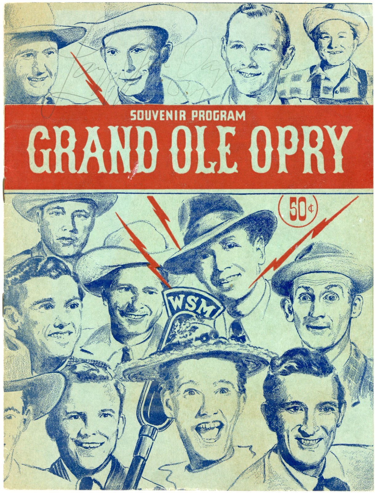 Hank Williams Sr. ~ Signed Autographed Grand Ole Opry Souvenir Program ~ JSA LOA