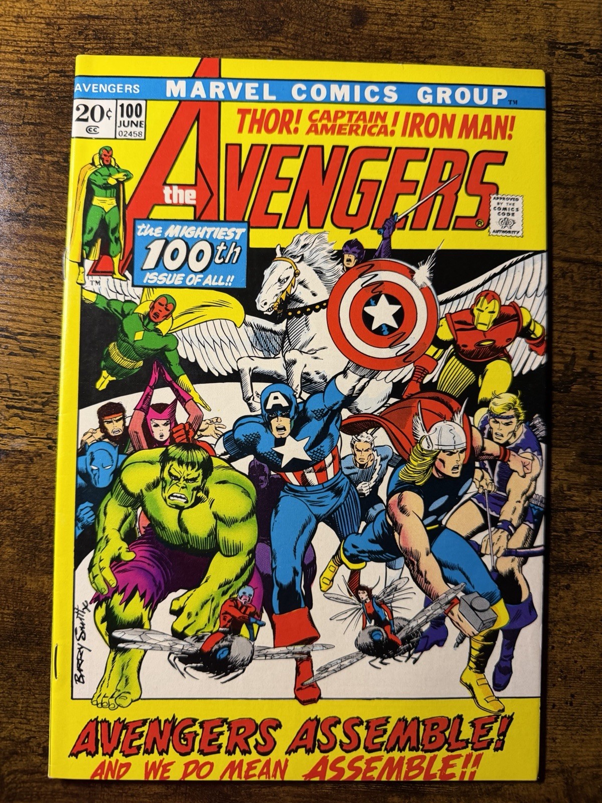 AVENGERS #100 (1972) Landmark 100th Issue Barry Windsor-Smith Cover CGC Ready