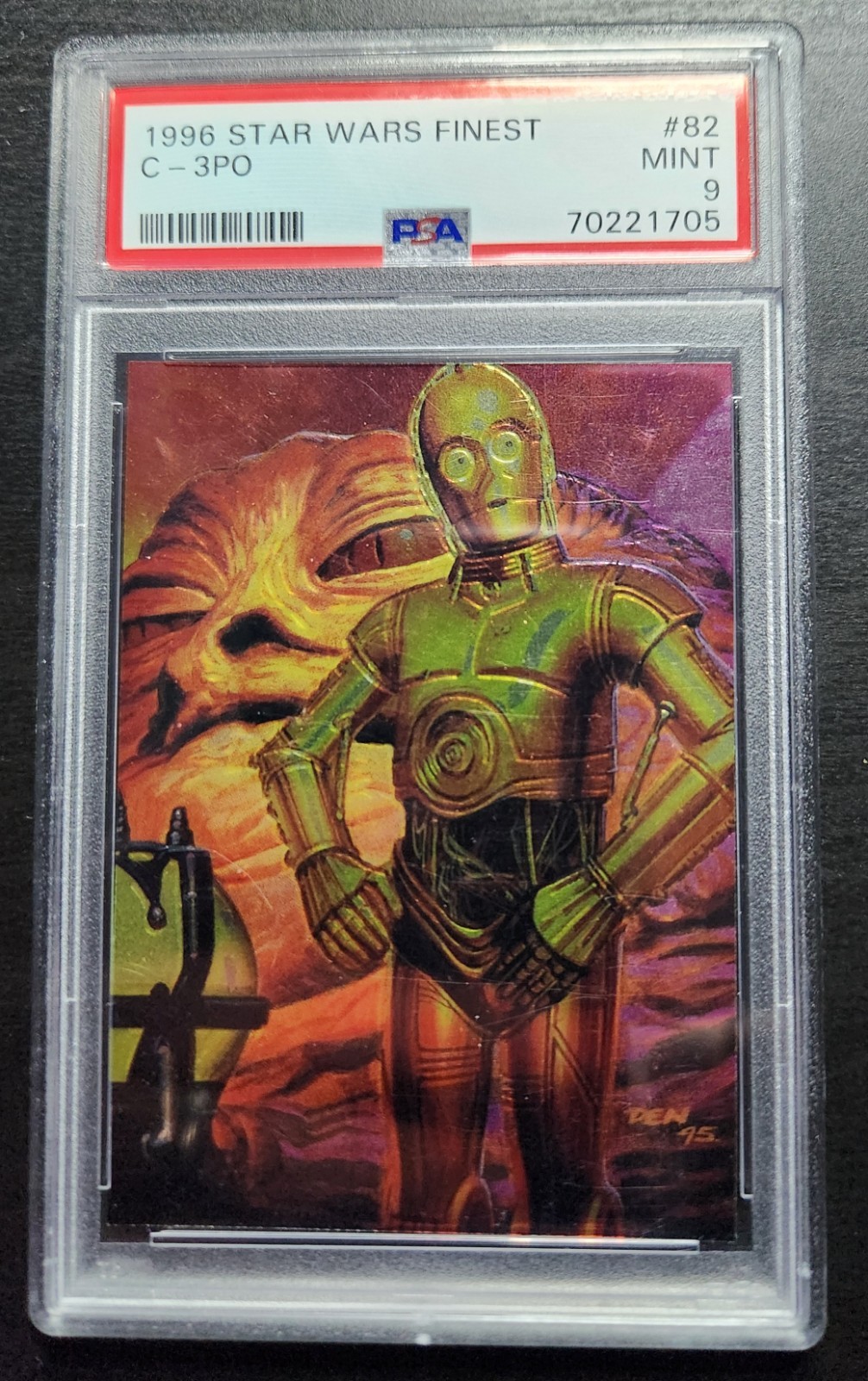 1996 Star Wars Finest C-3PO PSA 9