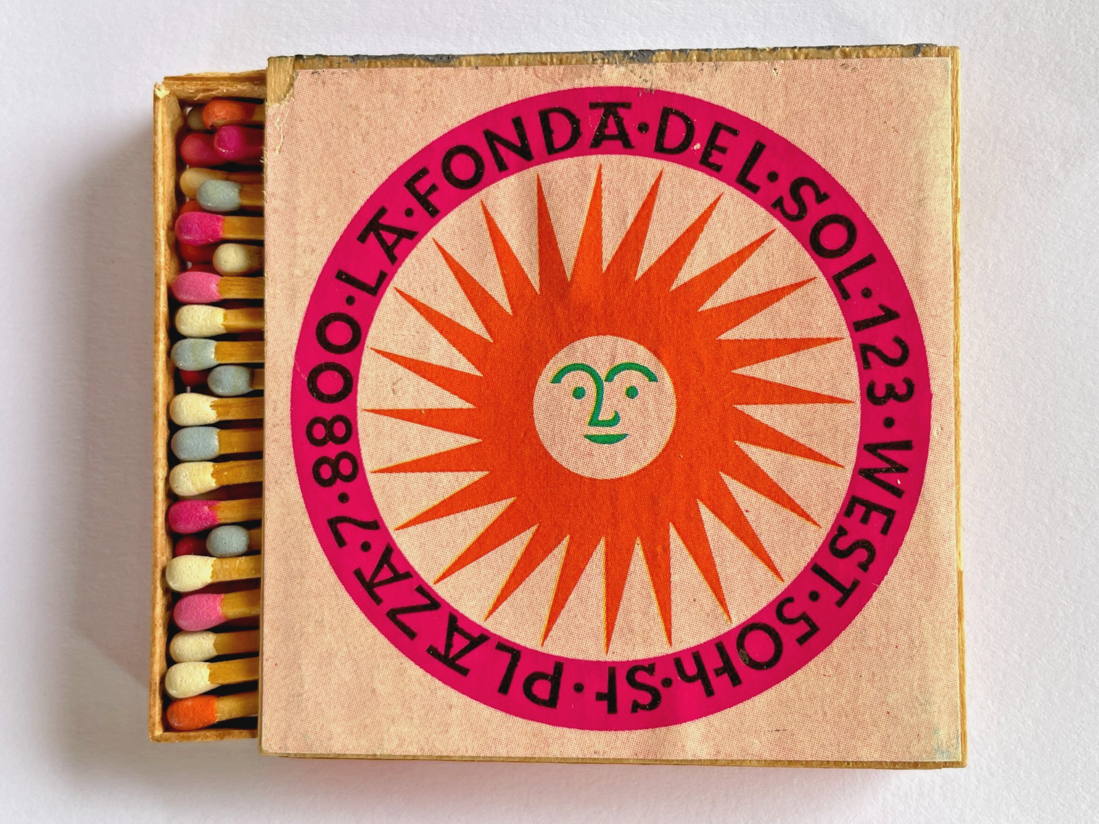 1960 Alexander Girard La Fonda Del Sol Matchbook West 50th Mid Century Unstruck