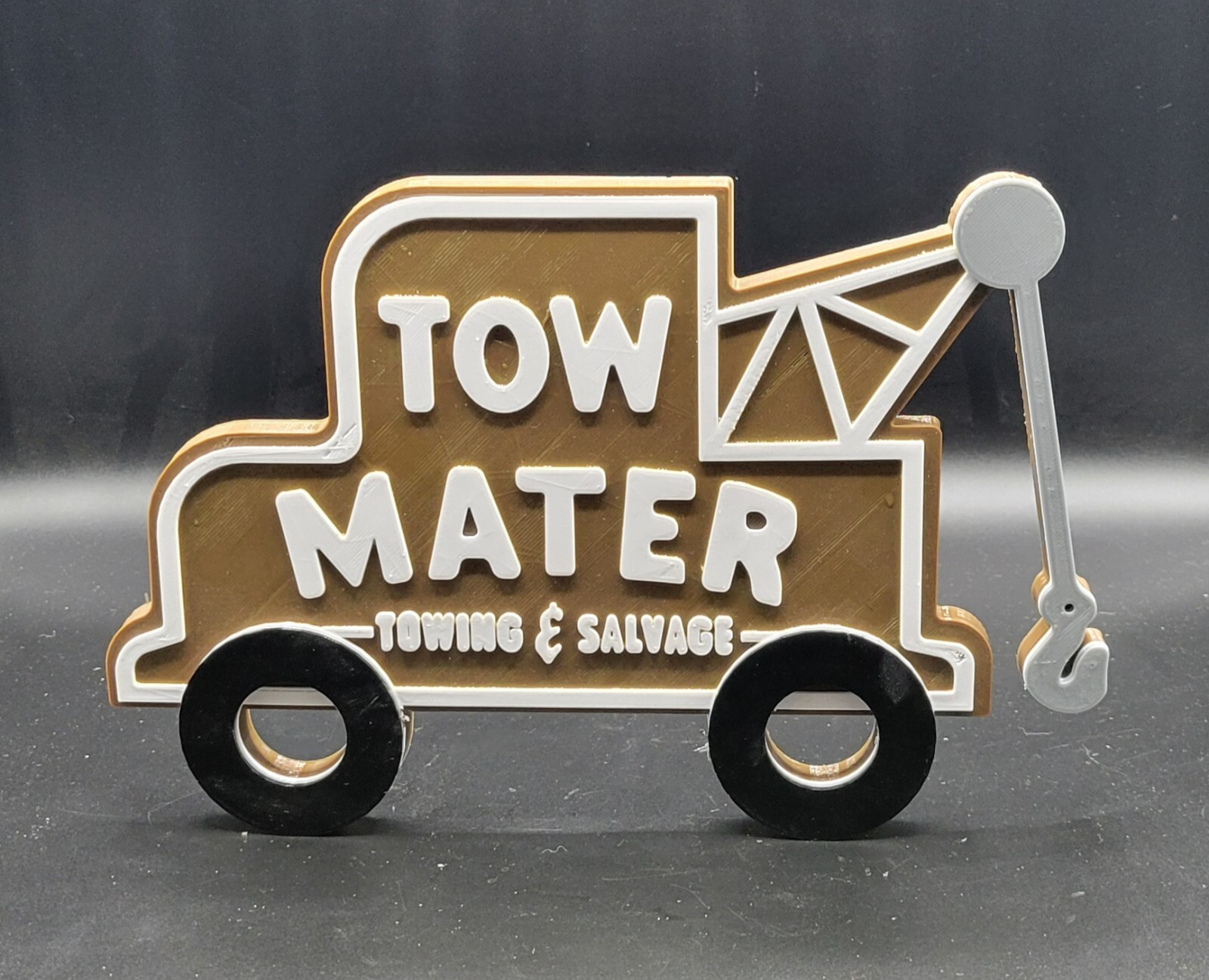 10in Tow Mater Towing and Salvage Sign – Cars Movie Inspired Wall Art