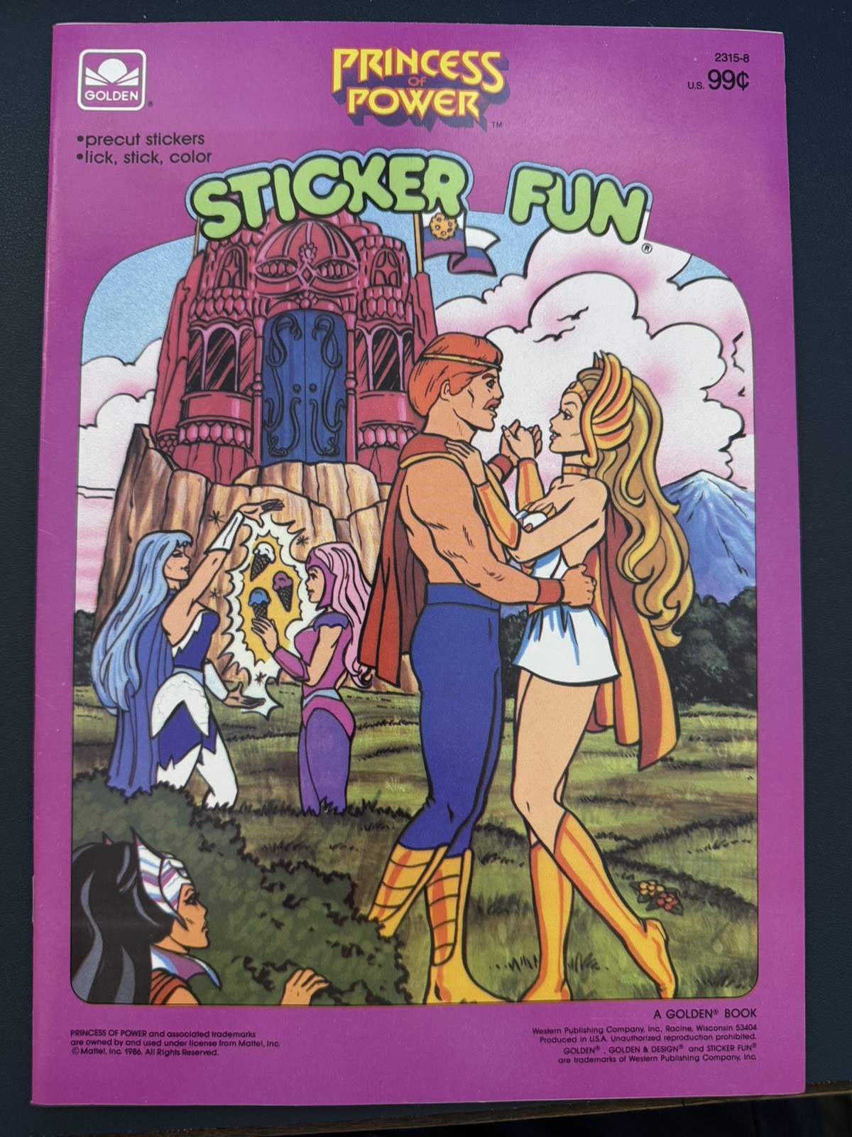 Vintage New Princess of Power She-Ra Sticker Fun Book 1986
