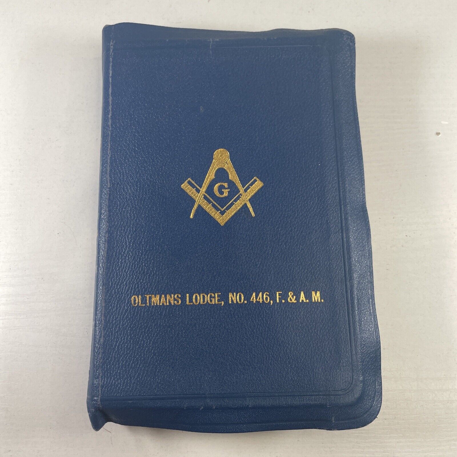 Vintage Freemasons Masonic Edition Illustrated Holy Bible 1925 Blue Cover Holman