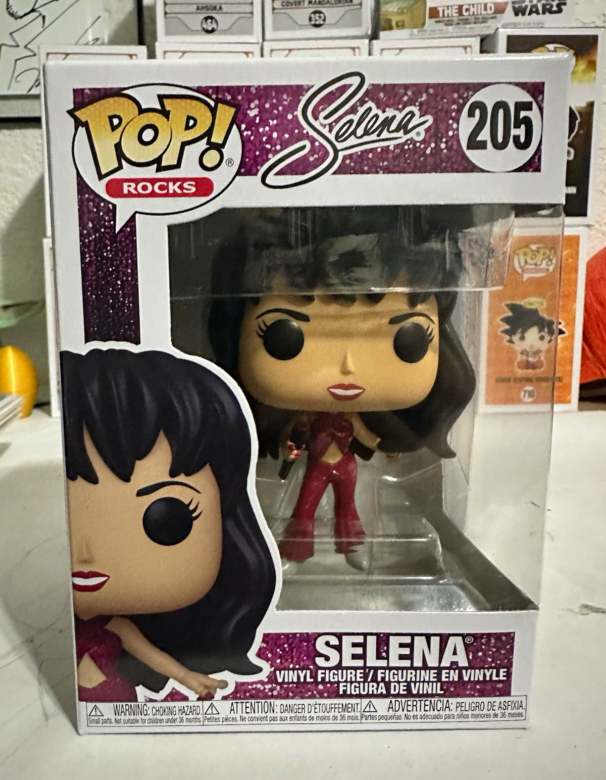 Funko Pop Rocks Selena #205 Vinyl Figure Boxed Original Unopened + protector