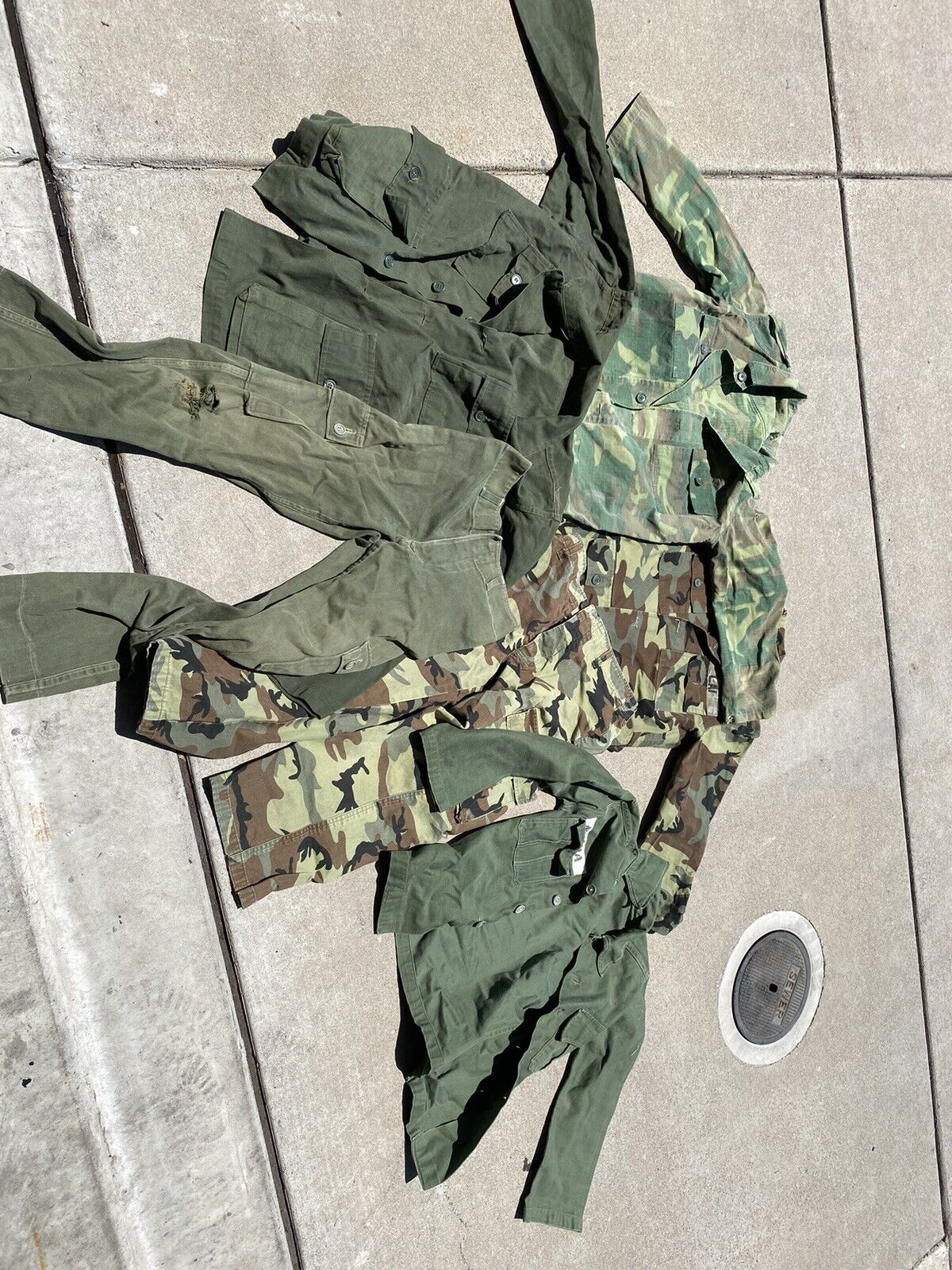 Vietnam War ARVN BDQ ERDL Jungle Fatigue Uniform Lot