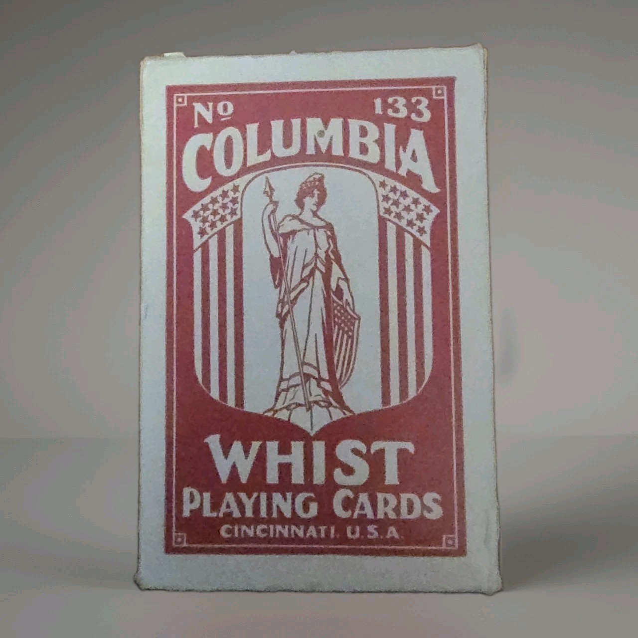 Antique USPCC Columbia Whist Playing Cards c. 1900\'s No.133 52+J + Box Excellent