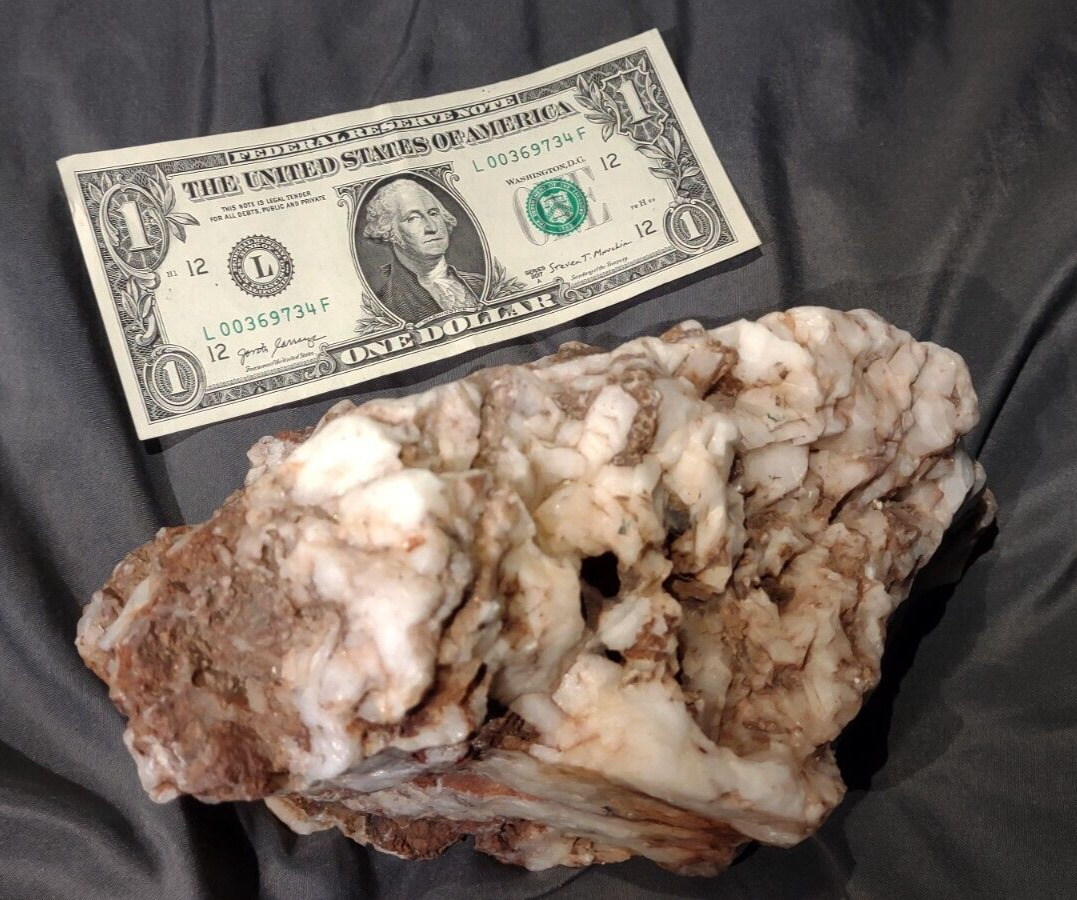 HUGE White Quartz Crystal Natural Healing Vulcanized Rough Stone GENUINE USA