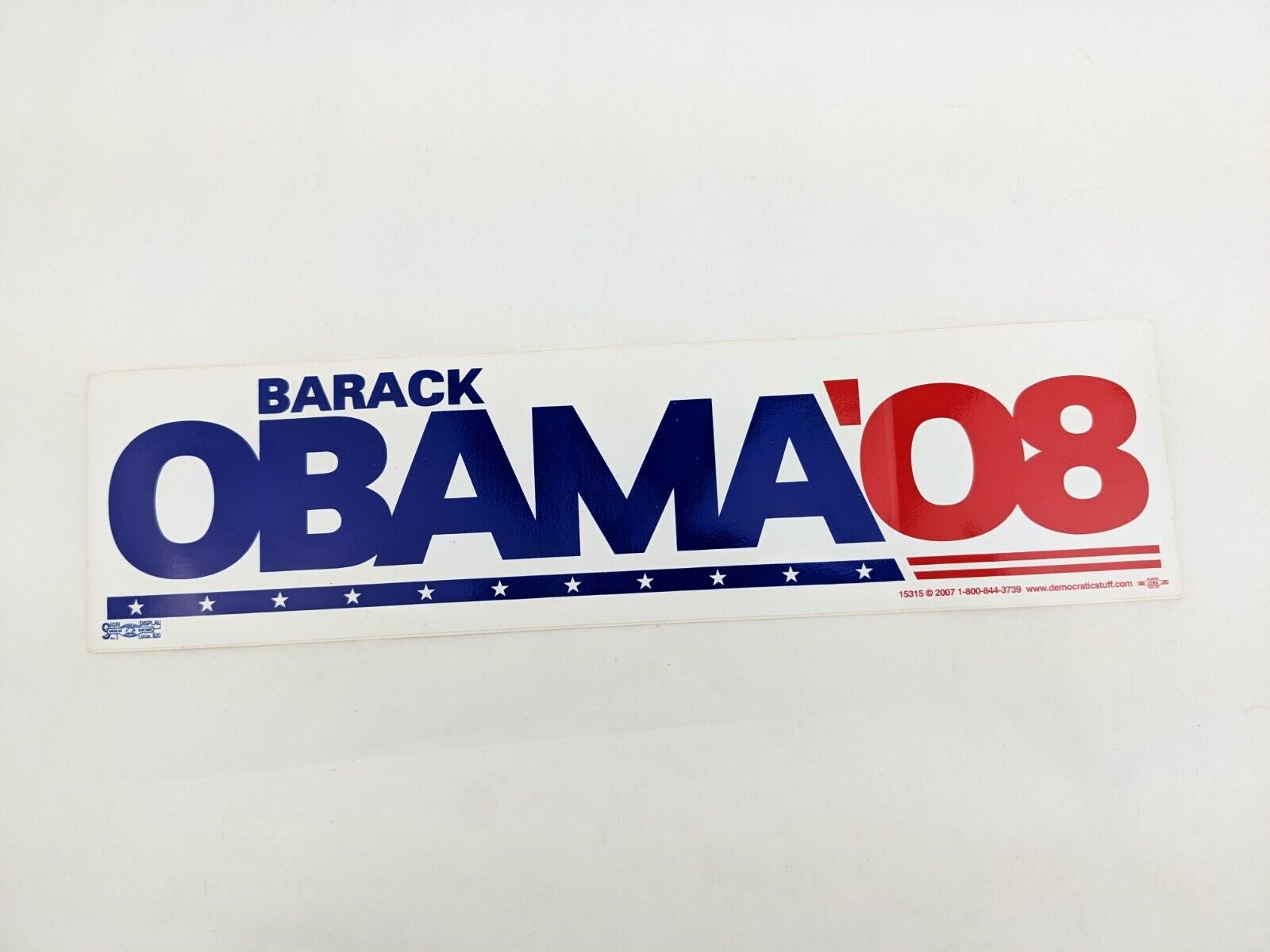 Barack Obama Joe Biden 2008 USA Presidential Campaign Bumper Sticker 3\