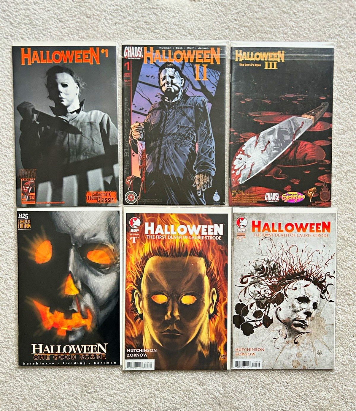 Halloween Comic Lot Chaos DDP First Death of Laurie Strode One Good Scare