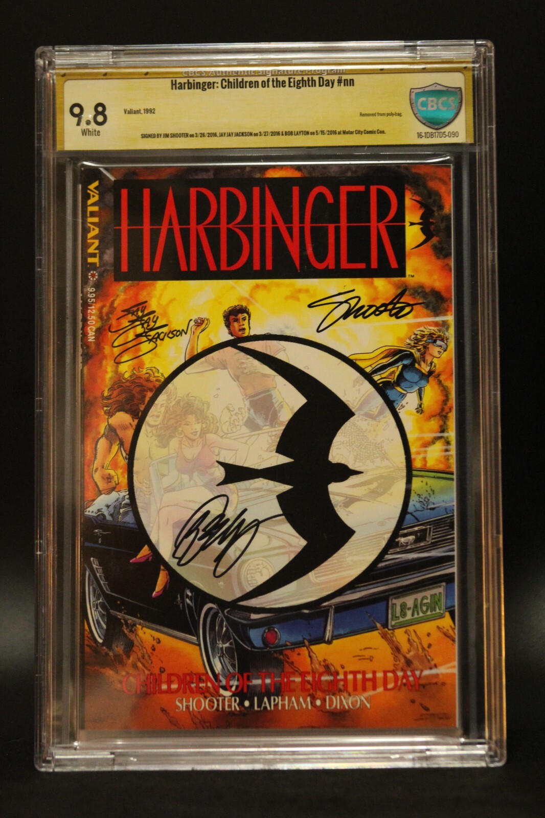 Harbinger Children of the Eighth Day (1992) TPB CBCS 9.8 White Pages Signed By 3