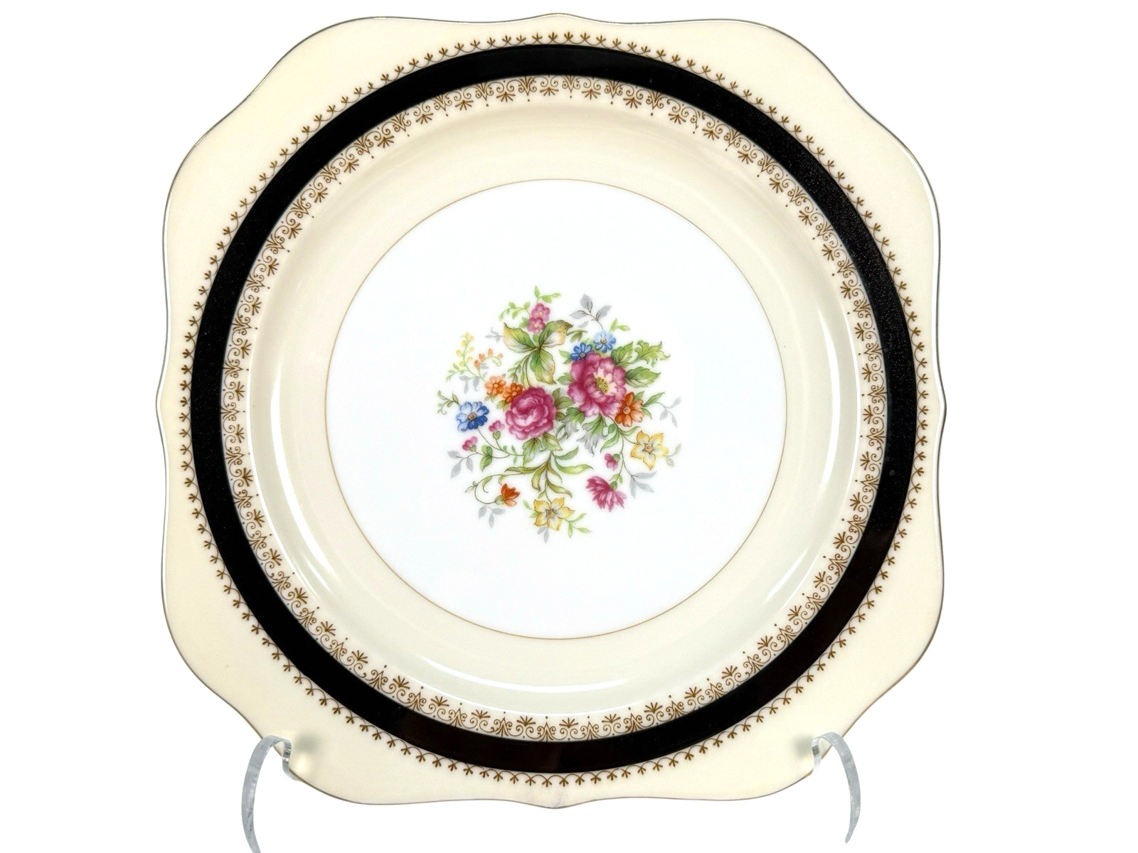 Noritake FLORA 3643 Tea Dessert Set 11pc Pre-WWII Morimura M Wreath Mint Vintage