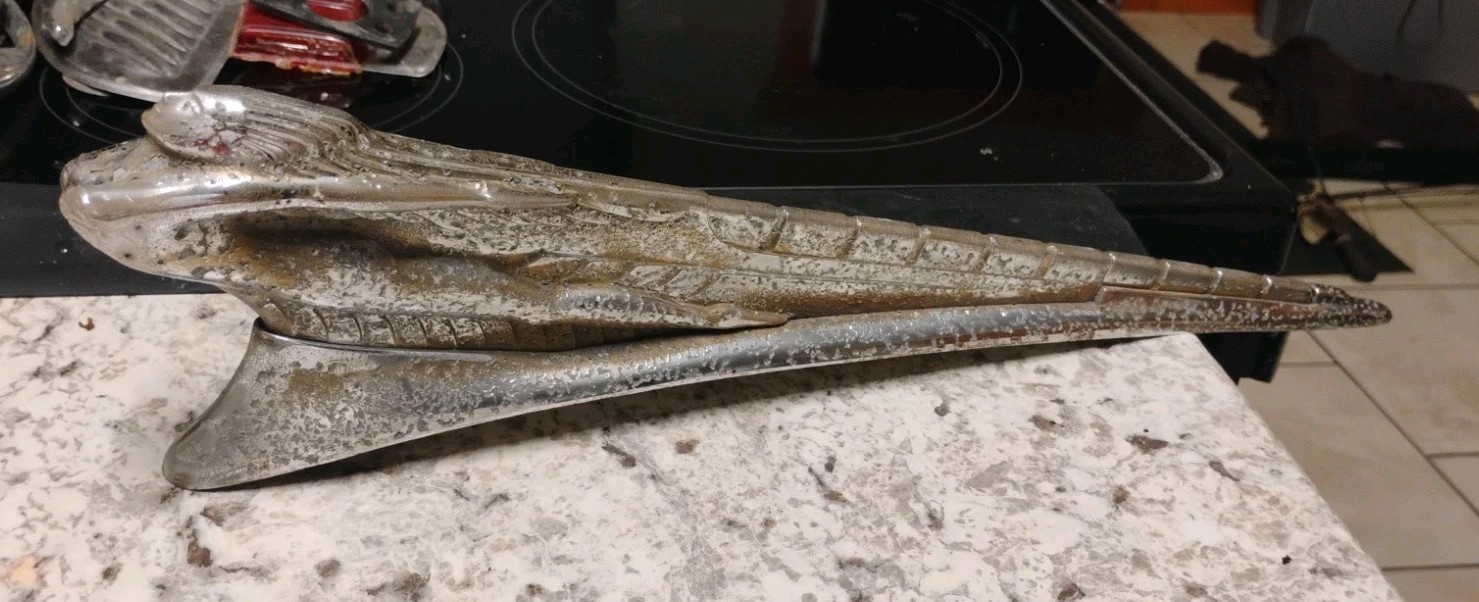 OEM 1942–1948 DeSoto Flying Goddess Hood Ornament - 18